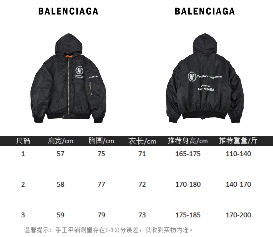 Balenciaga 巴黎世家 BLCG 23FW 粮食署飞行棉服夹克-莆田鞋,莆田鞋货源,高仿鞋,高仿鞋货源,安福档口,莆田高仿鞋,莆田鞋批发,高仿鞋批发,莆田高仿运动鞋,高仿运动鞋,莆田运动鞋 Balenciaga 巴黎世家 BLCG 23FW 粮食署飞行棉服夹克
