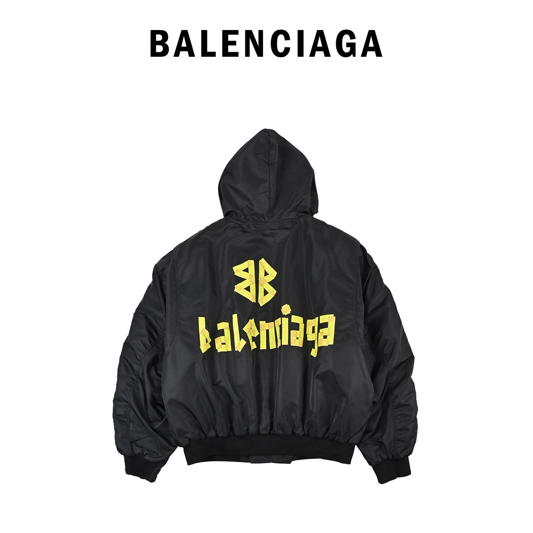 Balenciaga 巴黎世家 BLCG 24FW 美纹纸胶带飞行棉服夹克-莆田鞋,莆田鞋货源,高仿鞋,高仿鞋货源,安福档口,莆田高仿鞋,莆田鞋批发,高仿鞋批发,莆田高仿运动鞋,高仿运动鞋,莆田运动鞋 Balenciaga 巴黎世家 BLCG 24FW 美纹纸胶带飞行棉服夹克