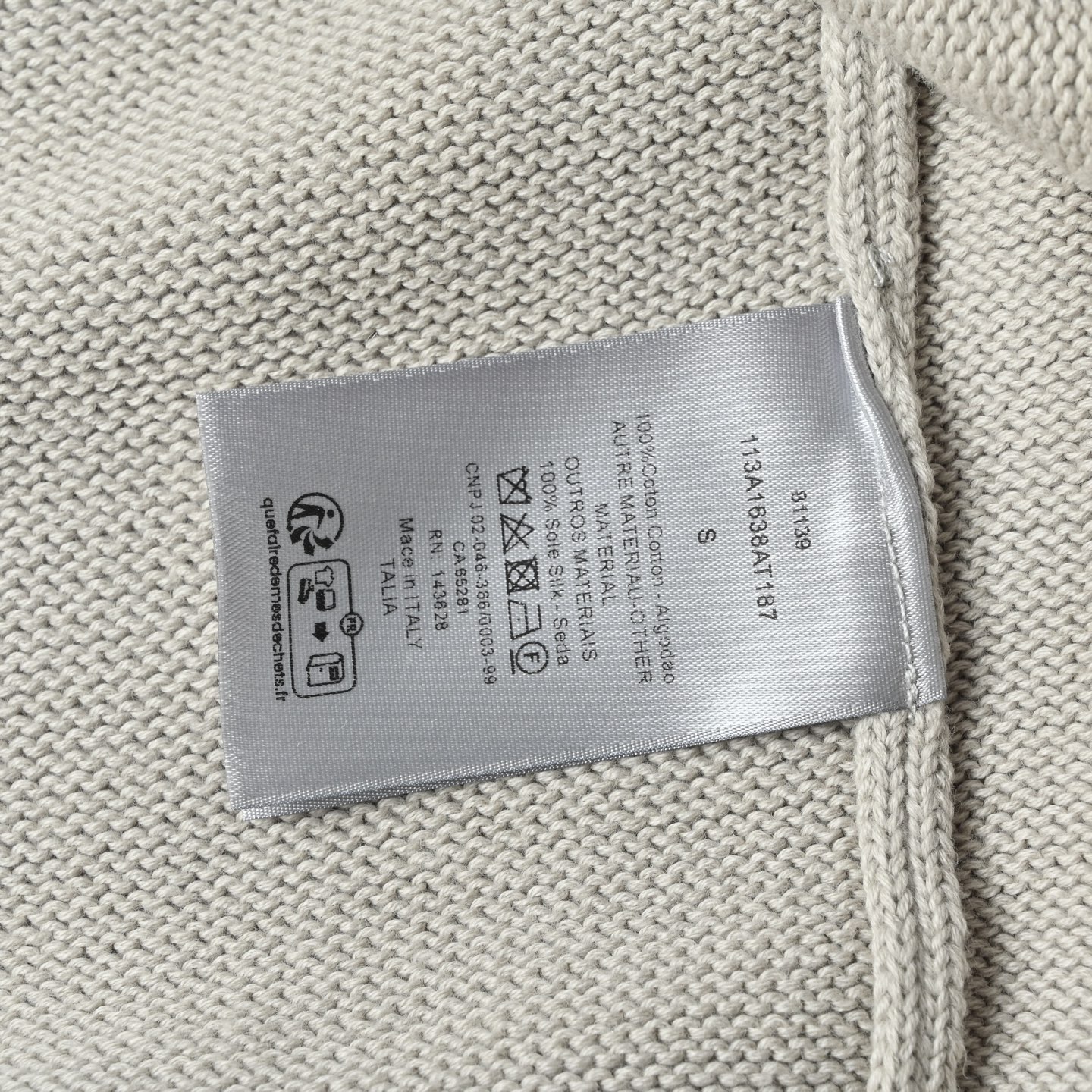 Dior迪奥22FW 提花织带圆领毛衣