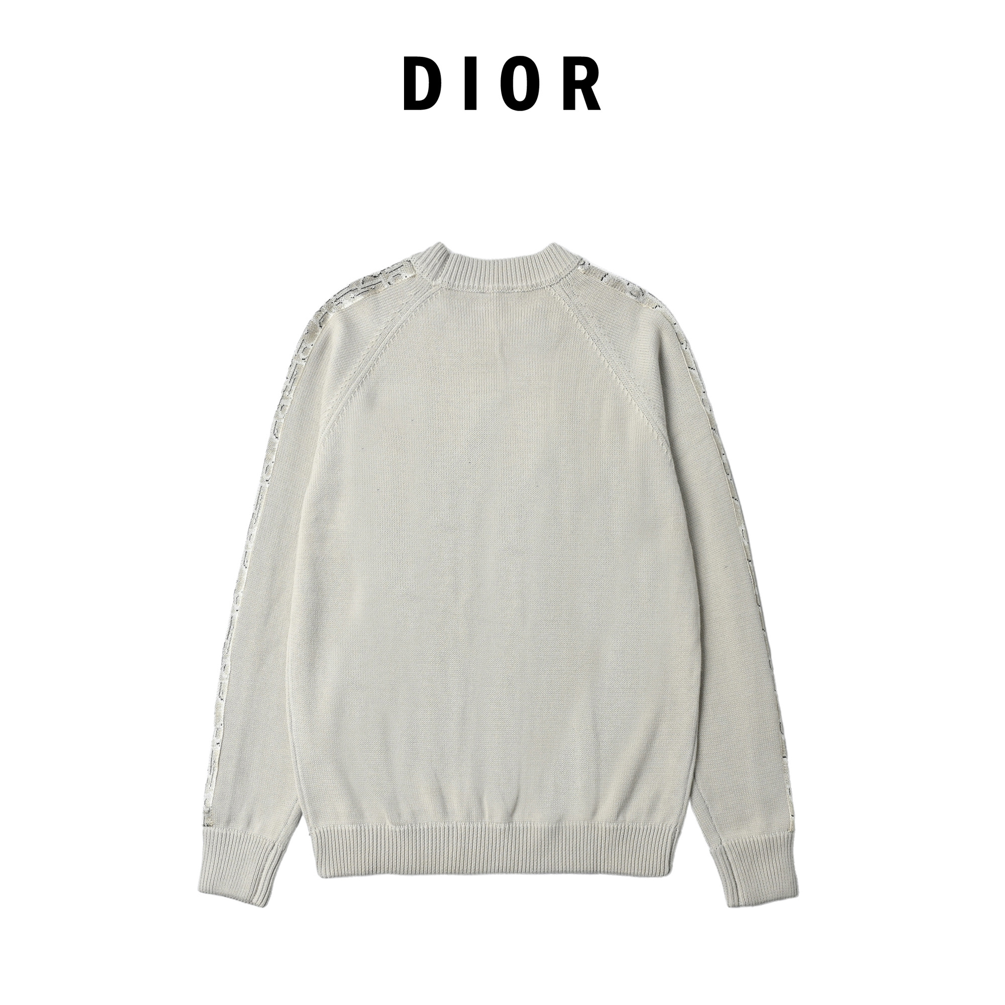 Dior迪奥22FW 提花织带圆领毛衣