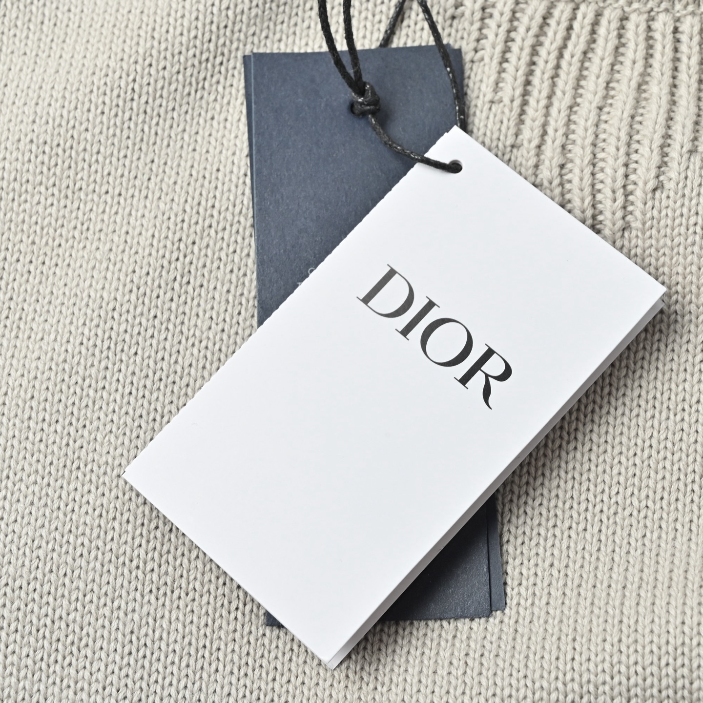 Dior迪奥22FW 提花织带圆领毛衣