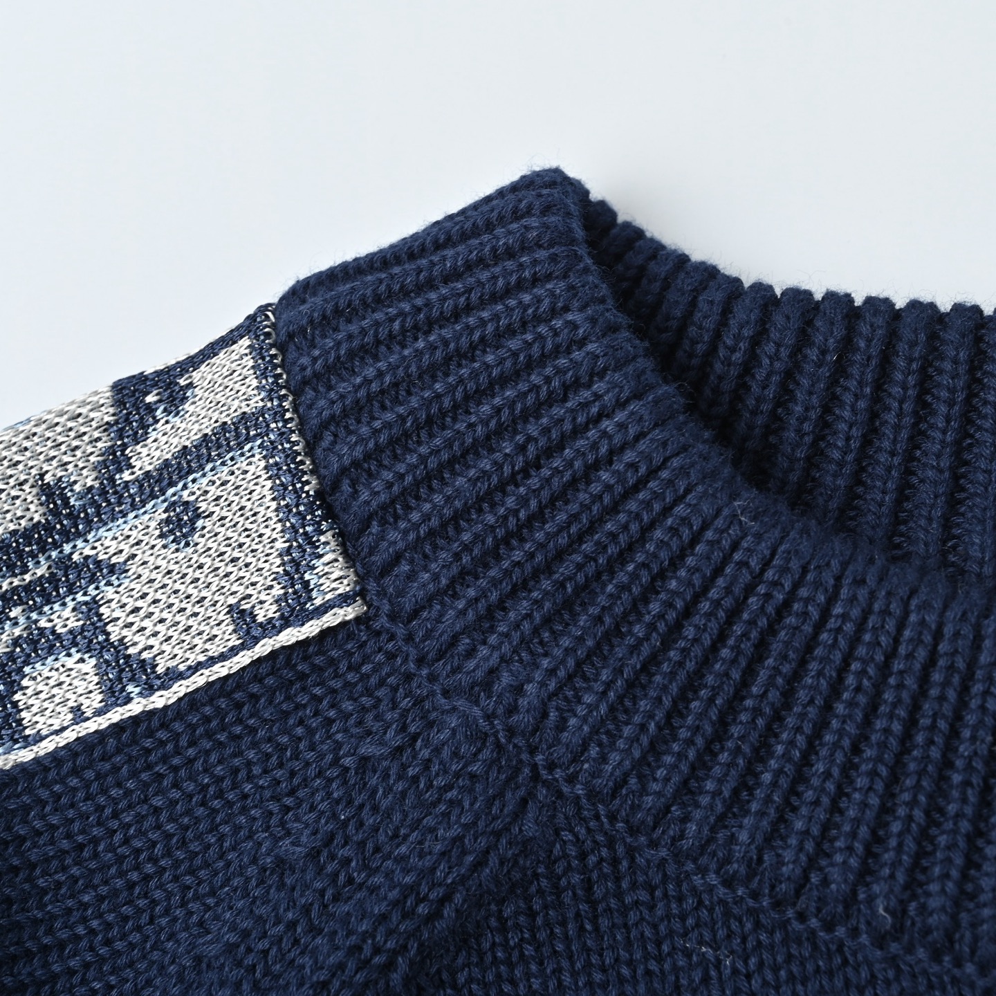 Dior迪奥22FW 提花织带圆领毛衣
