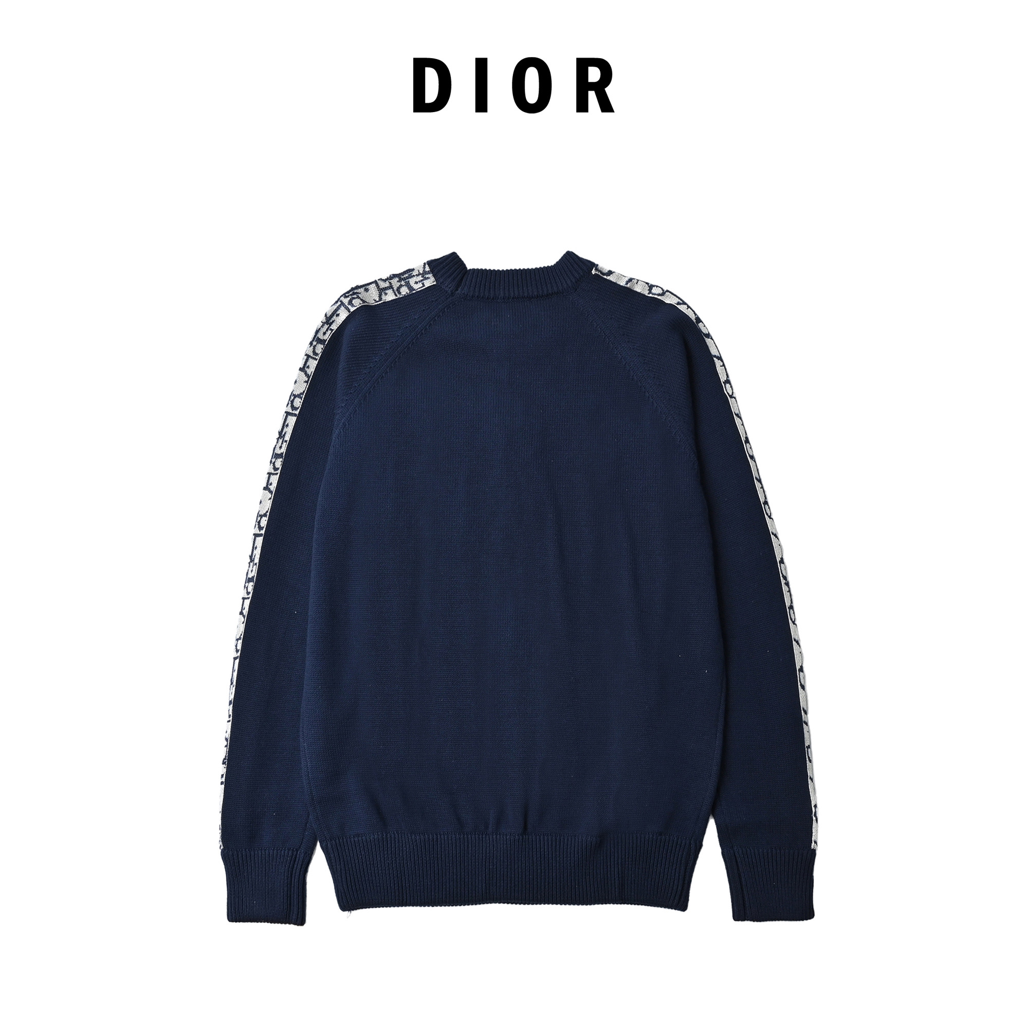 Dior迪奥22FW 提花织带圆领毛衣