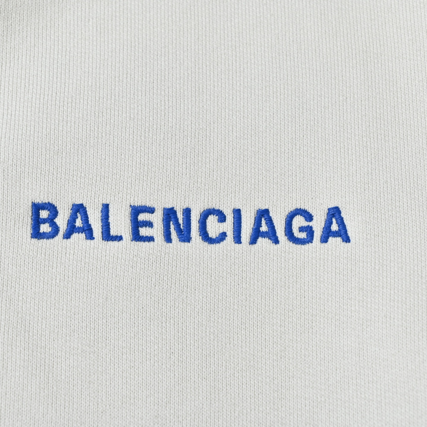 Balenciaga巴黎世家25刺绣蓝字母拉链连帽卫衣