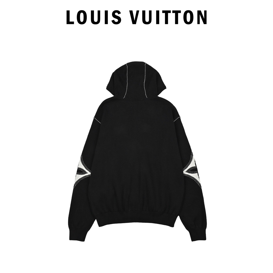 Louis Vuitton路易威登嵌花五花拉链外套