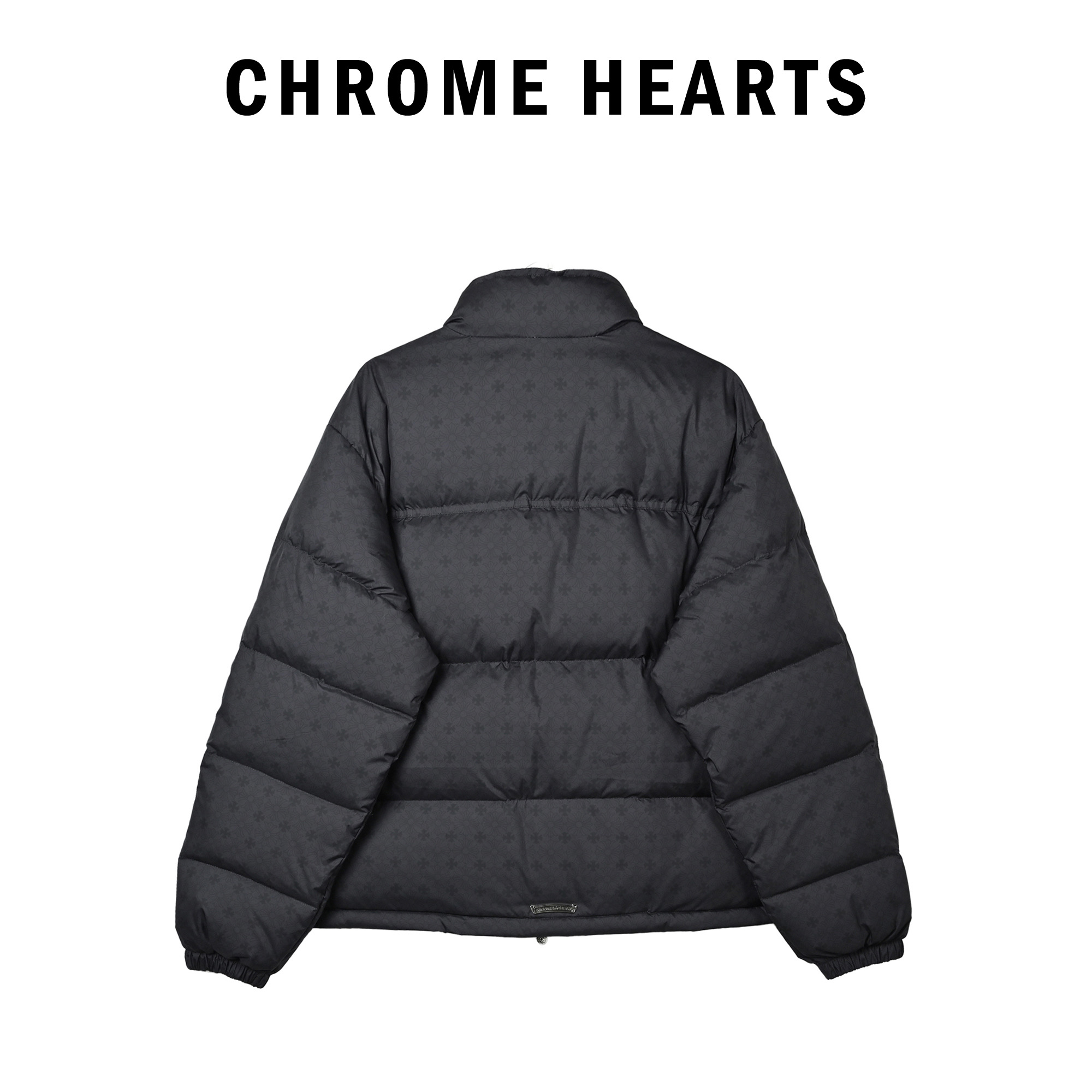 Chrome Hearts/克罗心 暗纹提花羽绒服黑色