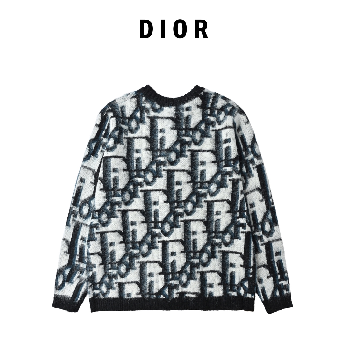Dior迪奥老花马海毛开衫