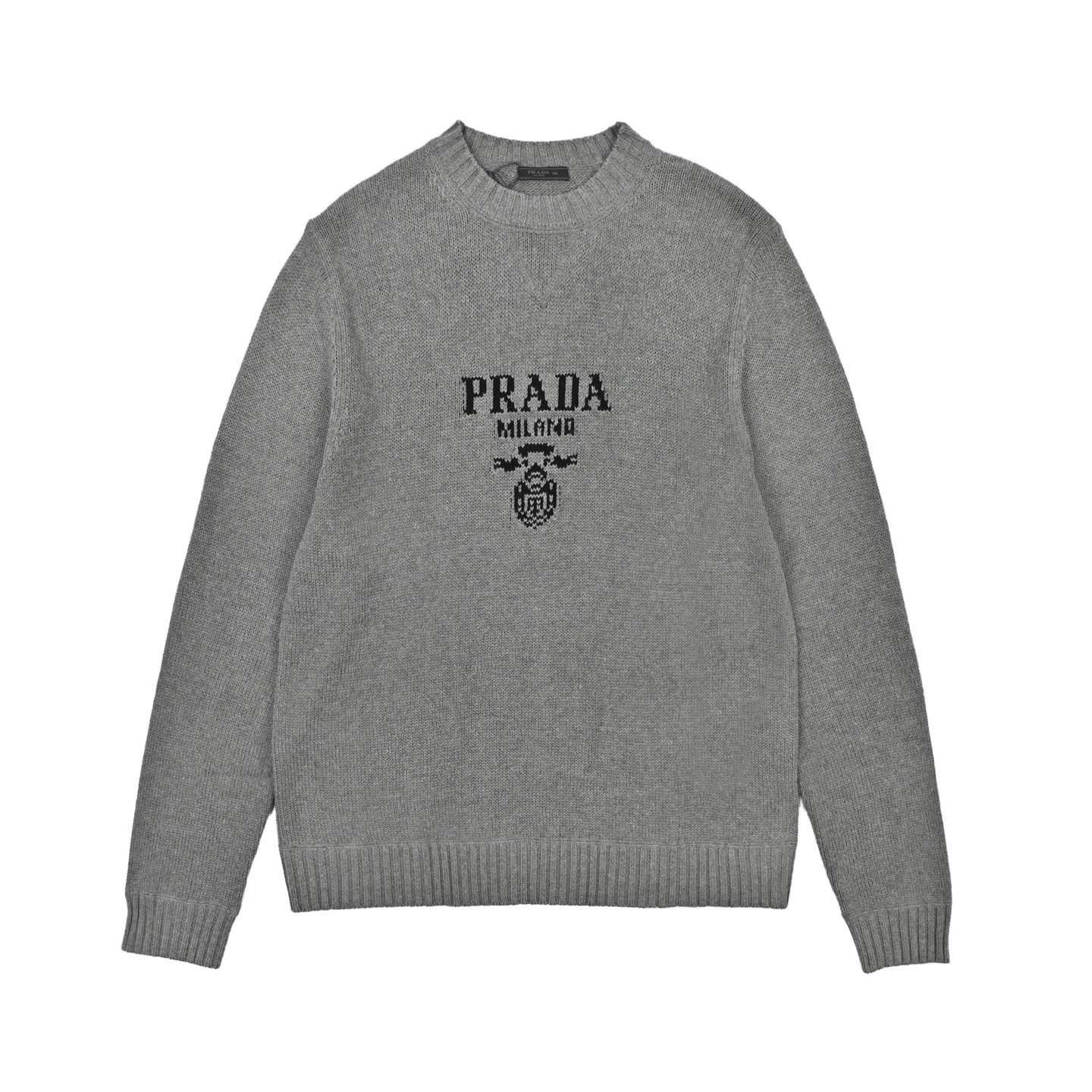 Prada/普拉达 25Fw 提花logo圆领毛衣
