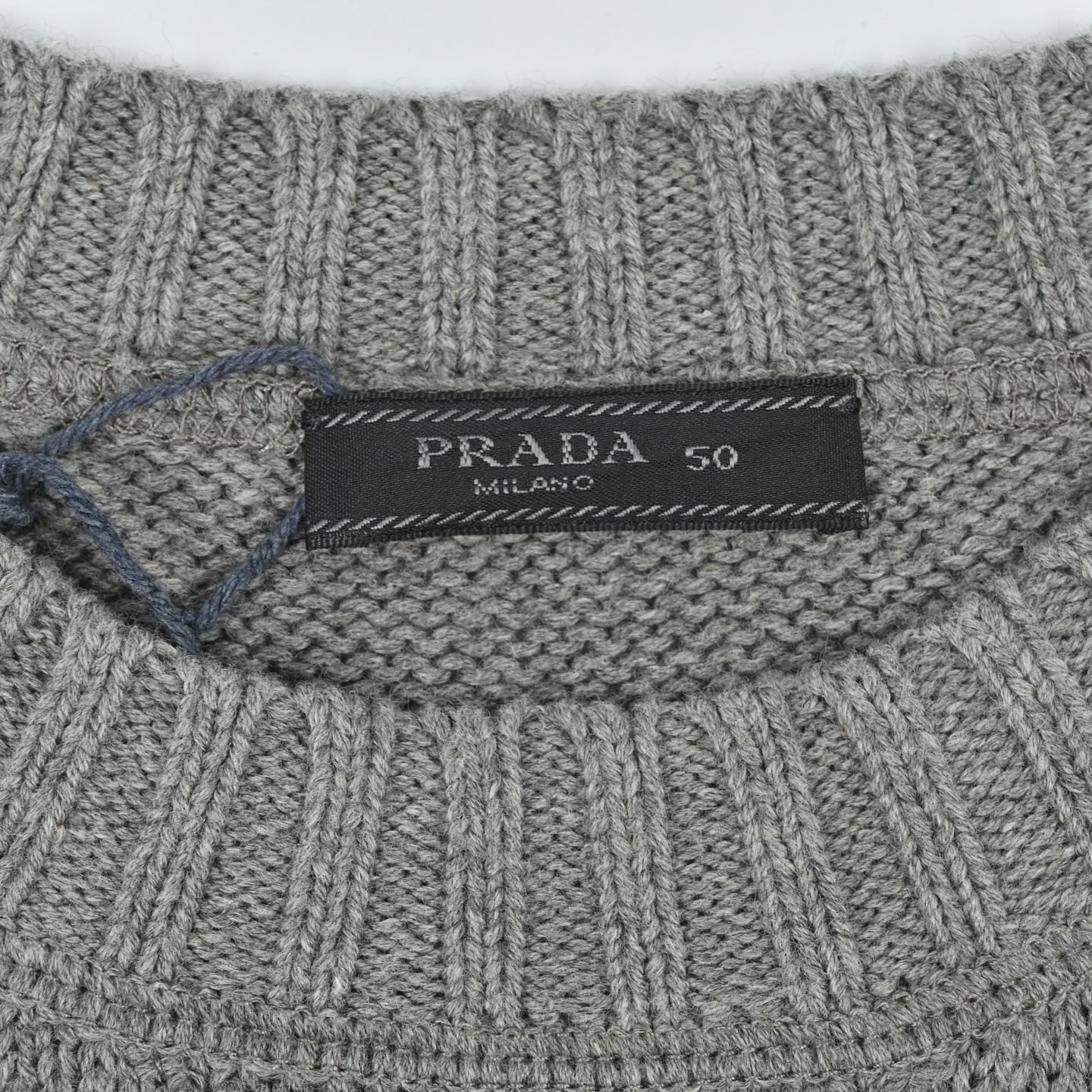 Prada/普拉达 25Fw 提花logo圆领毛衣