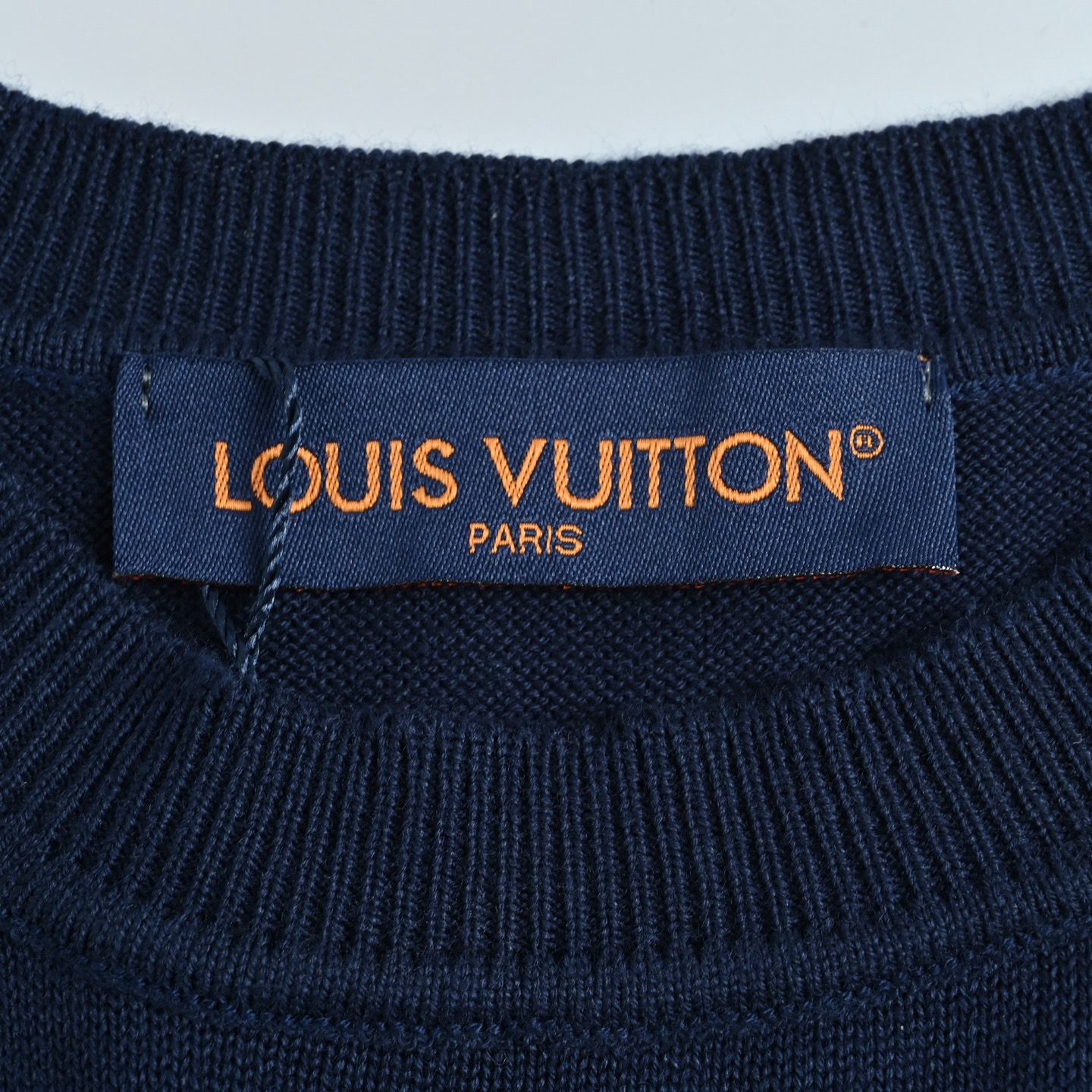 Louis Vuitton路易威登25SS 提花螺纹袖羊绒毛衣