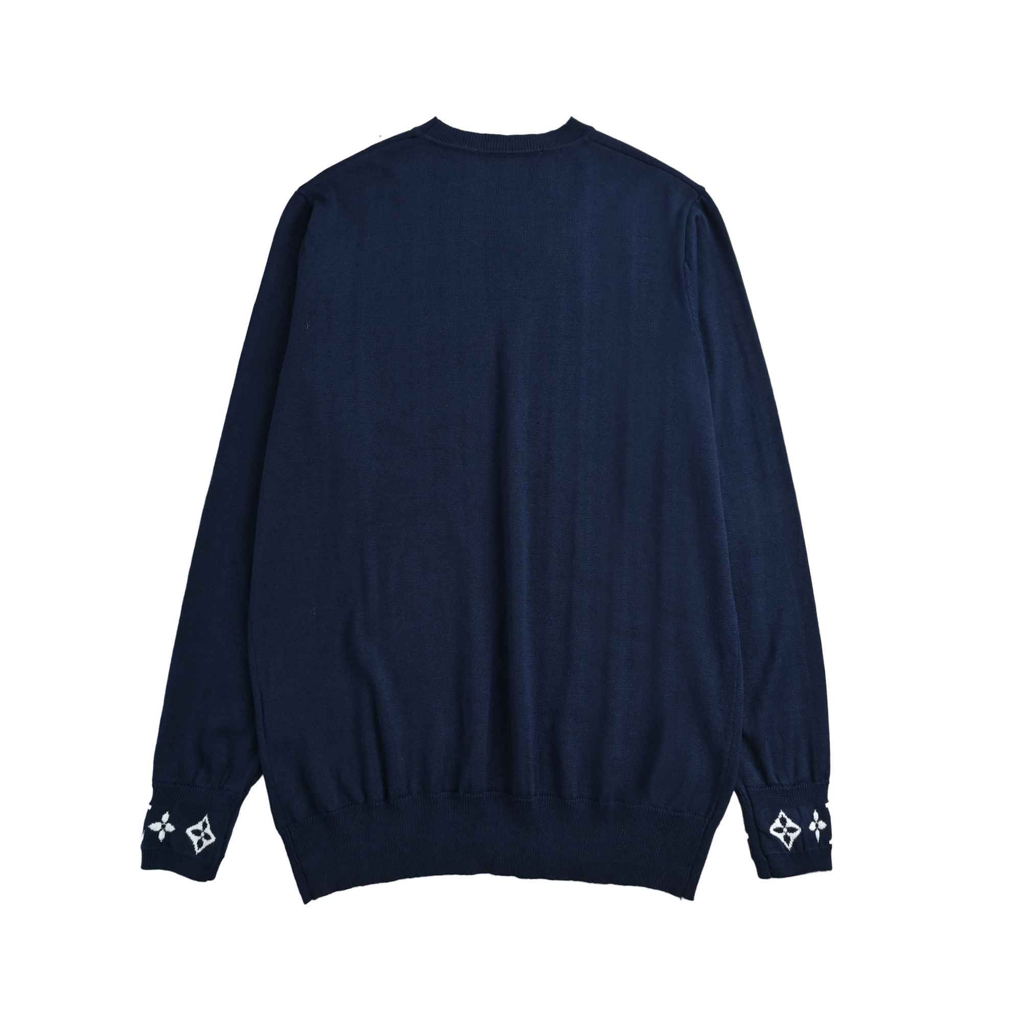 Louis Vuitton路易威登25SS 提花螺纹袖羊绒毛衣