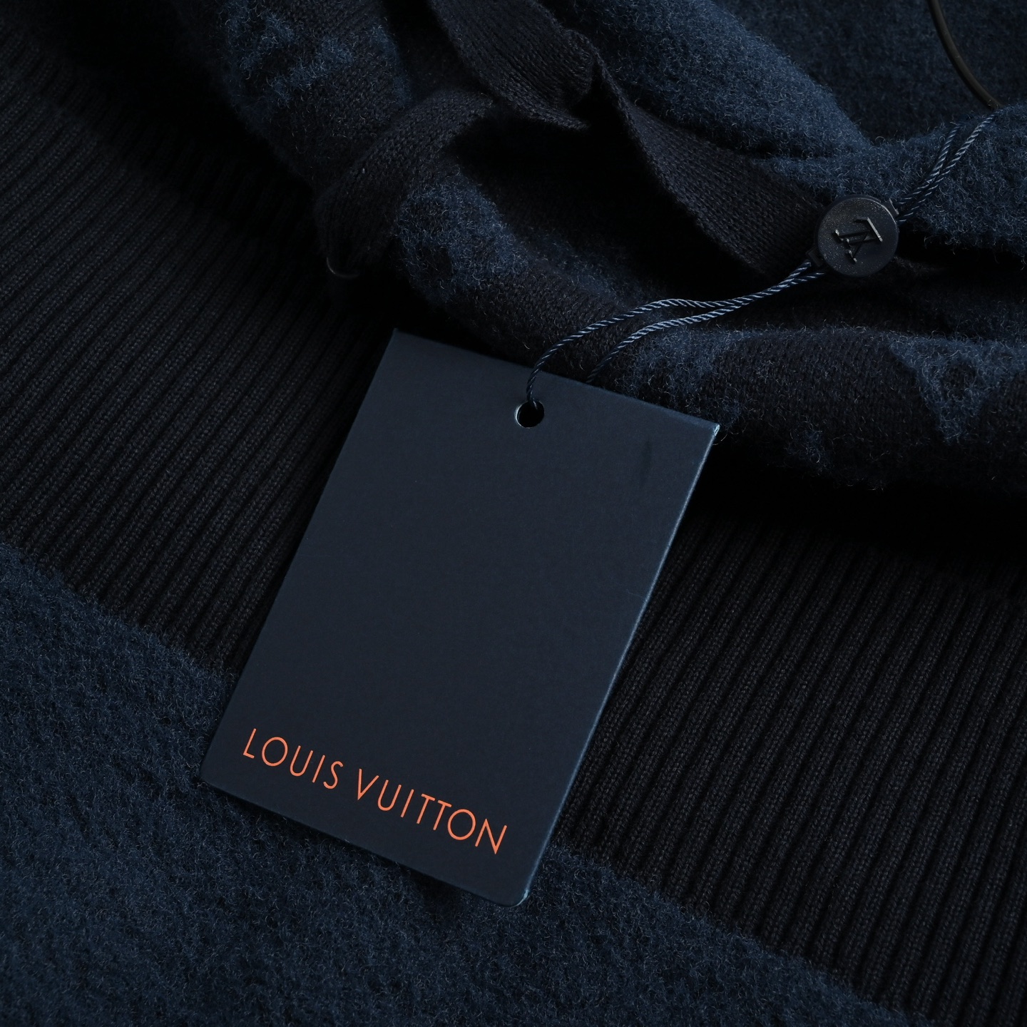 Louis Vuitton路易威登 斜纹提花针织帽衫