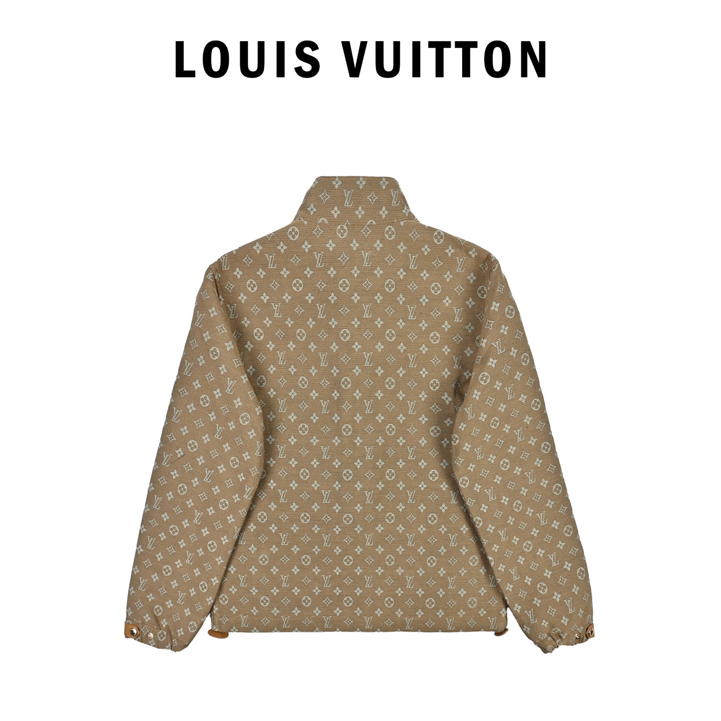 Louis Vuitton路易威登经典印花卡其夹克老花羊毛外套 LV经典老花羊毛外套 Monogram图案超有辨识度