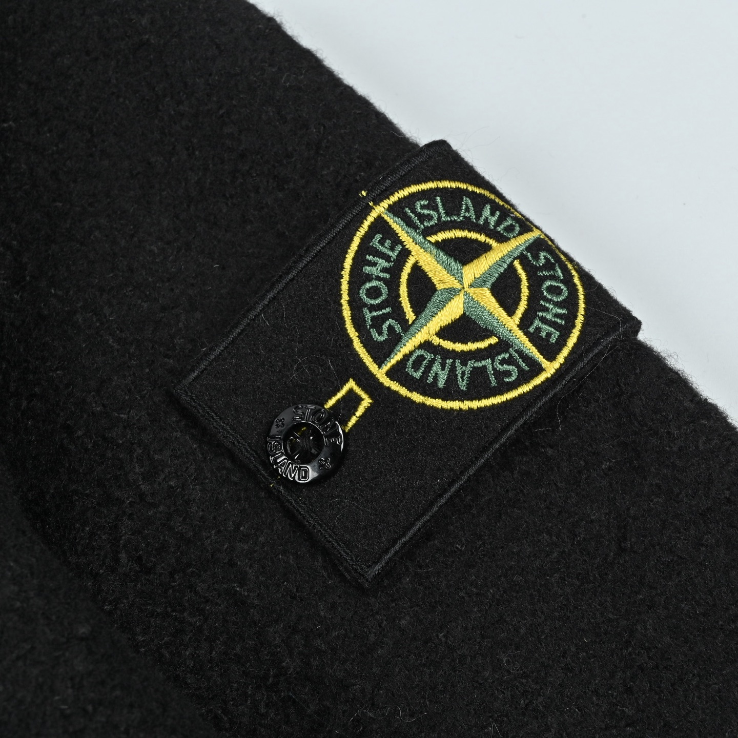 Stone Island 石头岛灯芯绒毛呢黑夹克外套