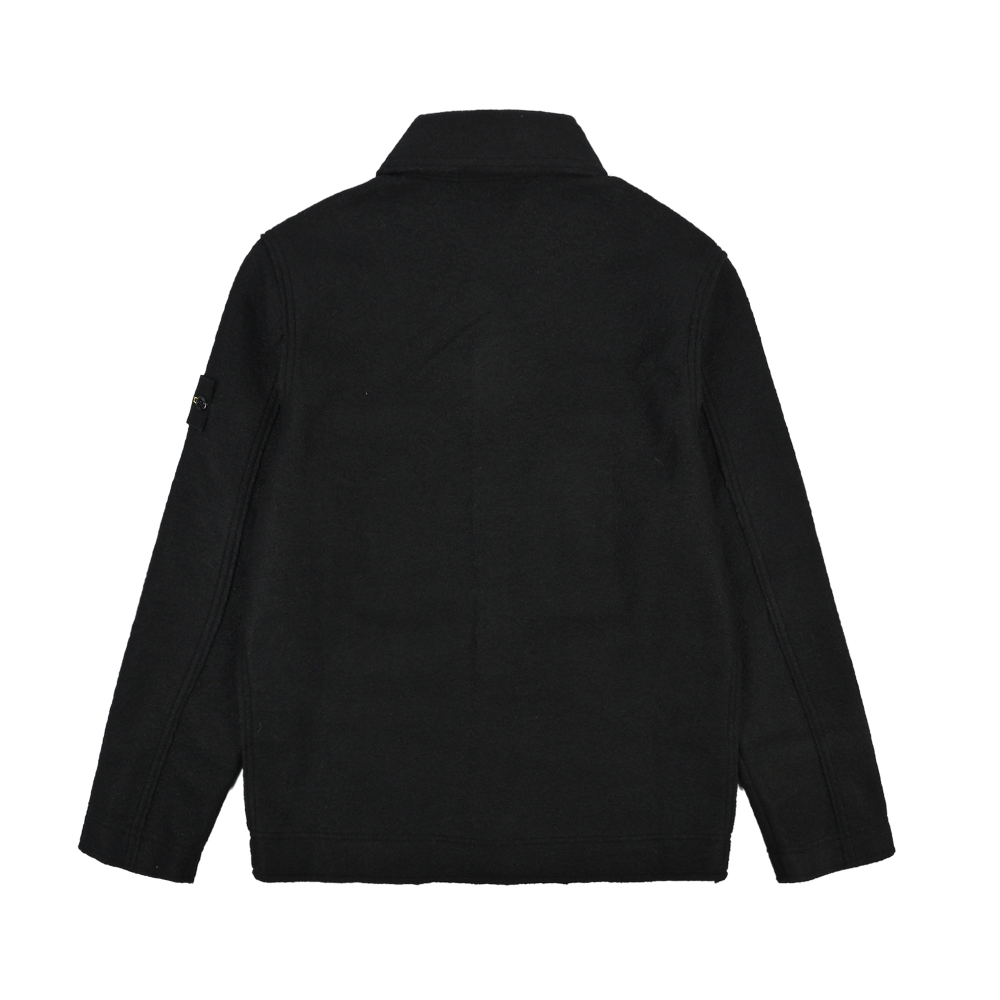 Stone Island 石头岛灯芯绒毛呢黑夹克外套