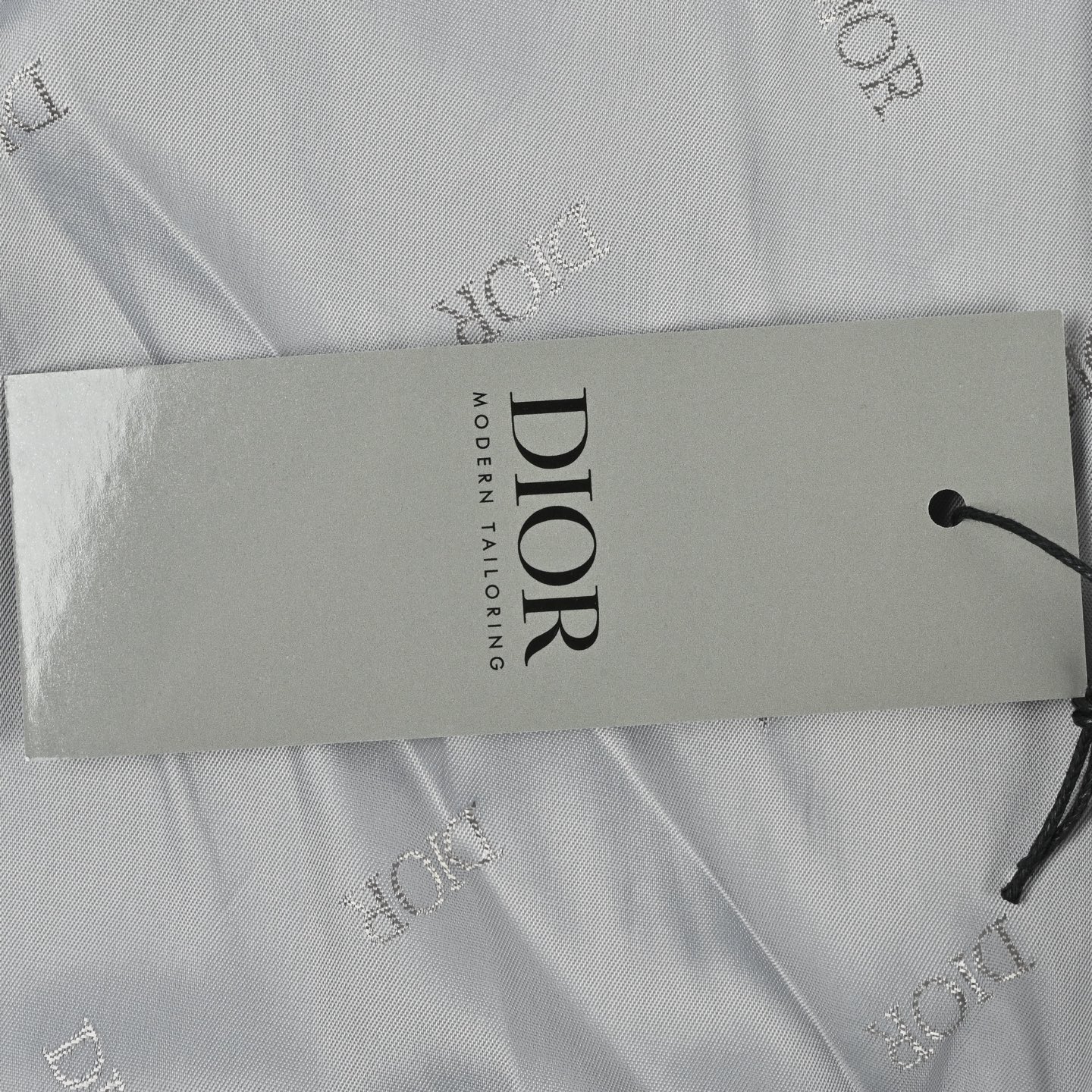 Dior迪奥灰色拼接羊皮刺绣棒球服