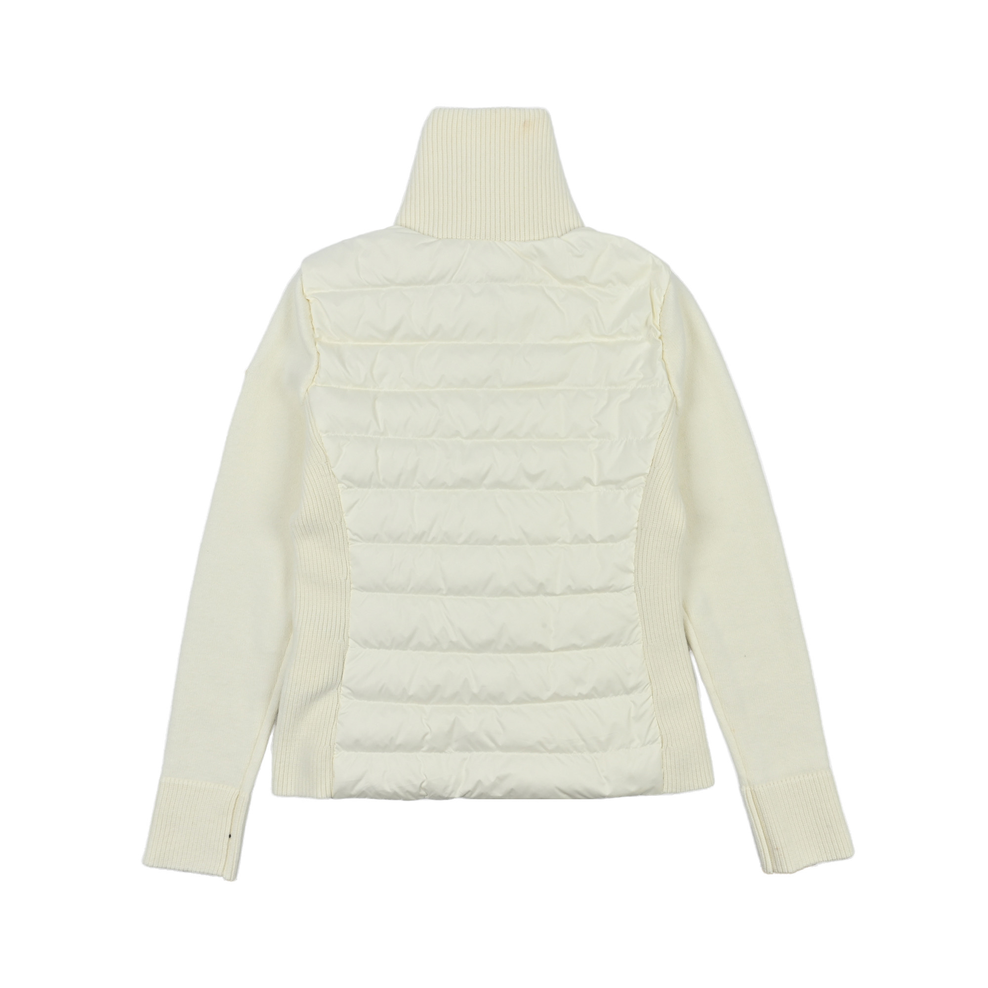 Moncler 高领针织羽绒服Cardigan Tricot女士高领加衬羊毛拉链开衫