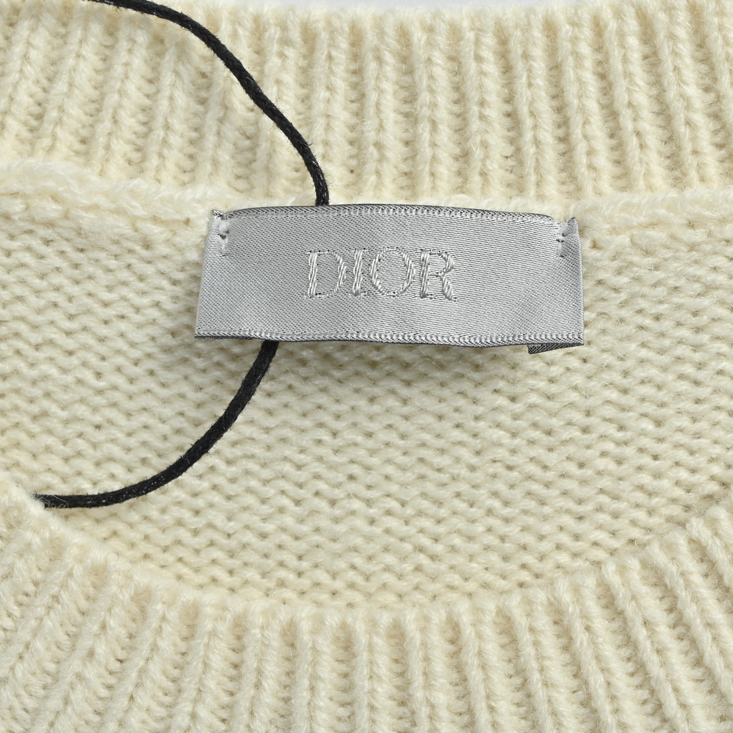 Dior 迪奥25ss麻绳标识毛衣