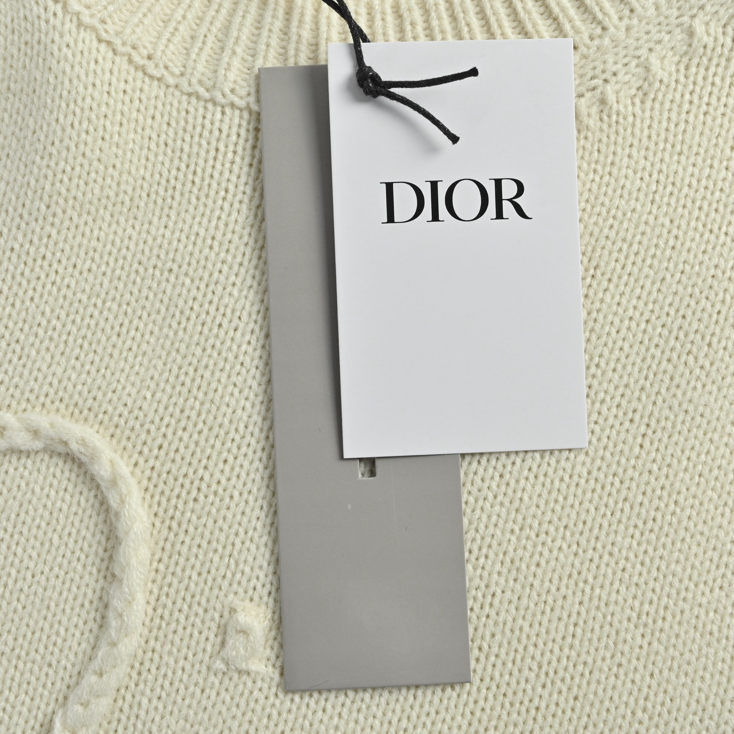Dior 迪奥25ss麻绳标识毛衣