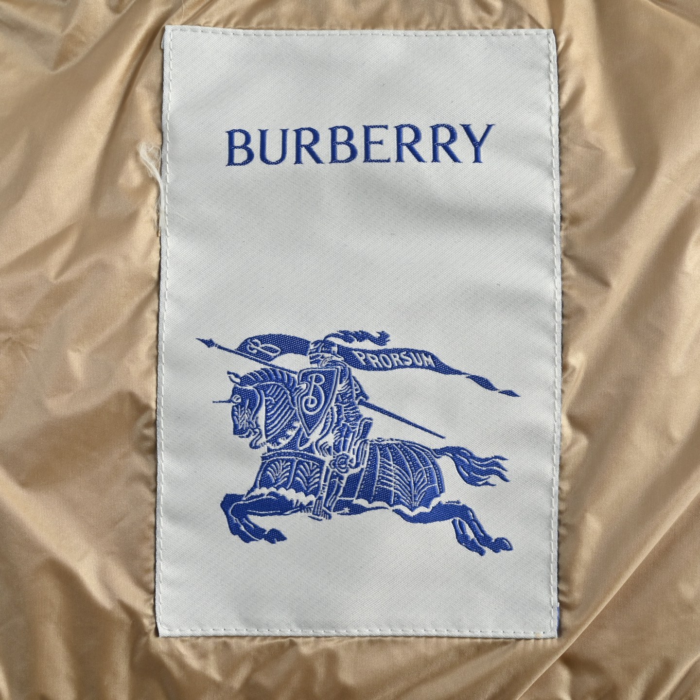 Burberry/巴宝莉 圆袖标可拆袖帽格纹连帽羽绒服