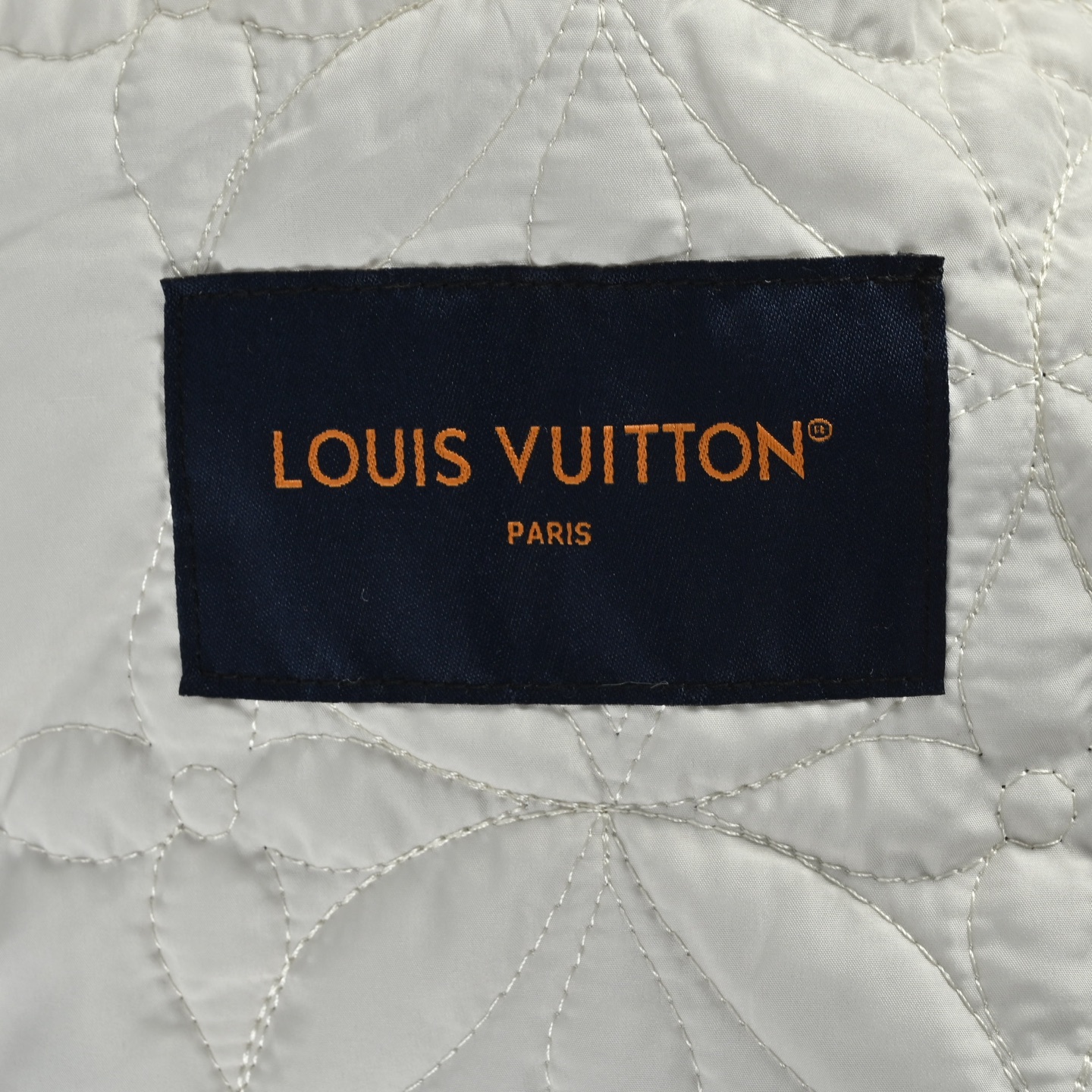 Louis Vuitton路易威登白棕拼接泰迪羊毛皮衣领夹克 外套