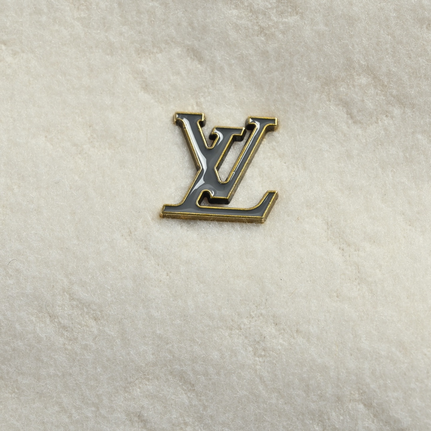 Louis Vuitton路易威登白棕拼接泰迪羊毛皮衣领夹克 外套