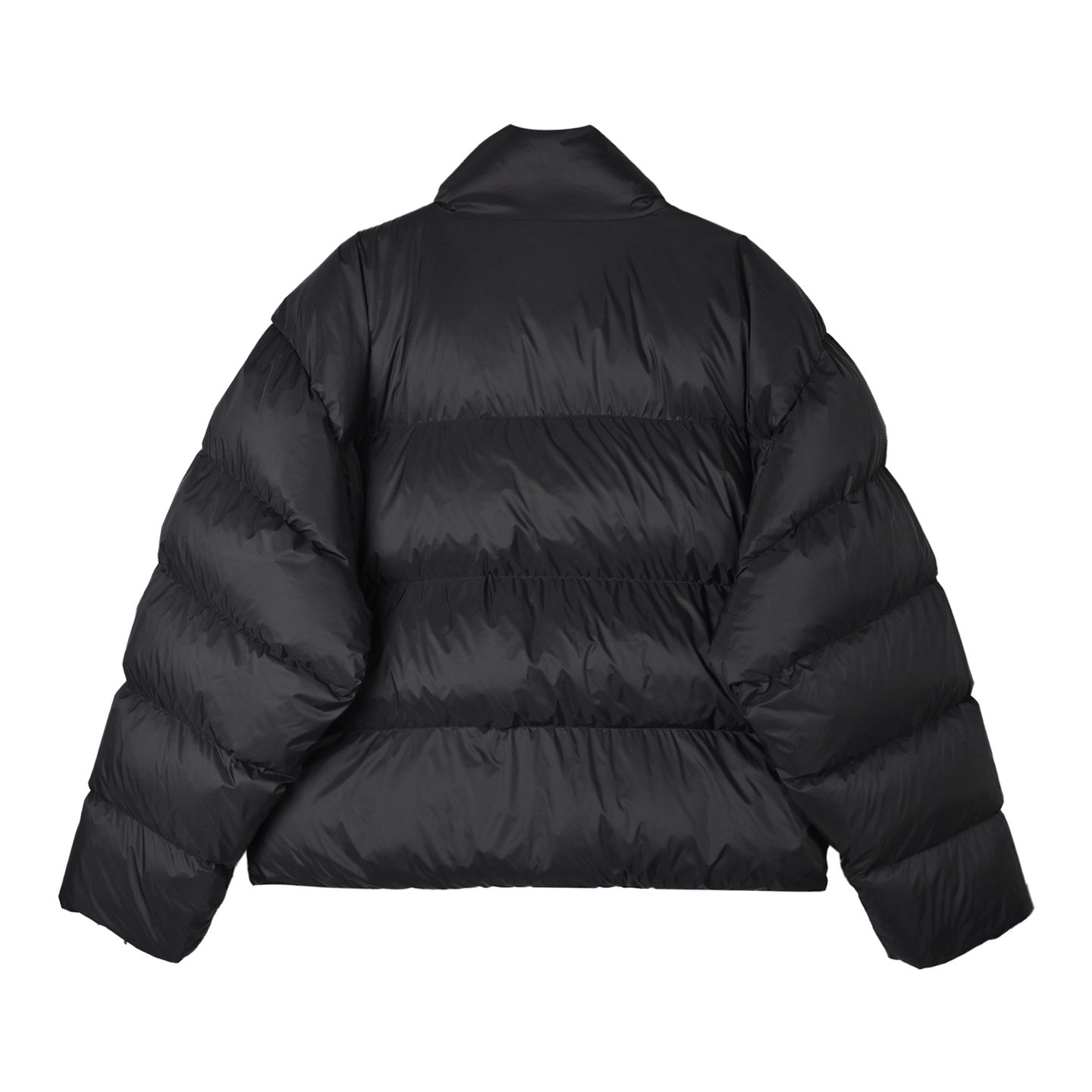 Balenciaga巴黎世家环形刺绣短款面包服 黑色
