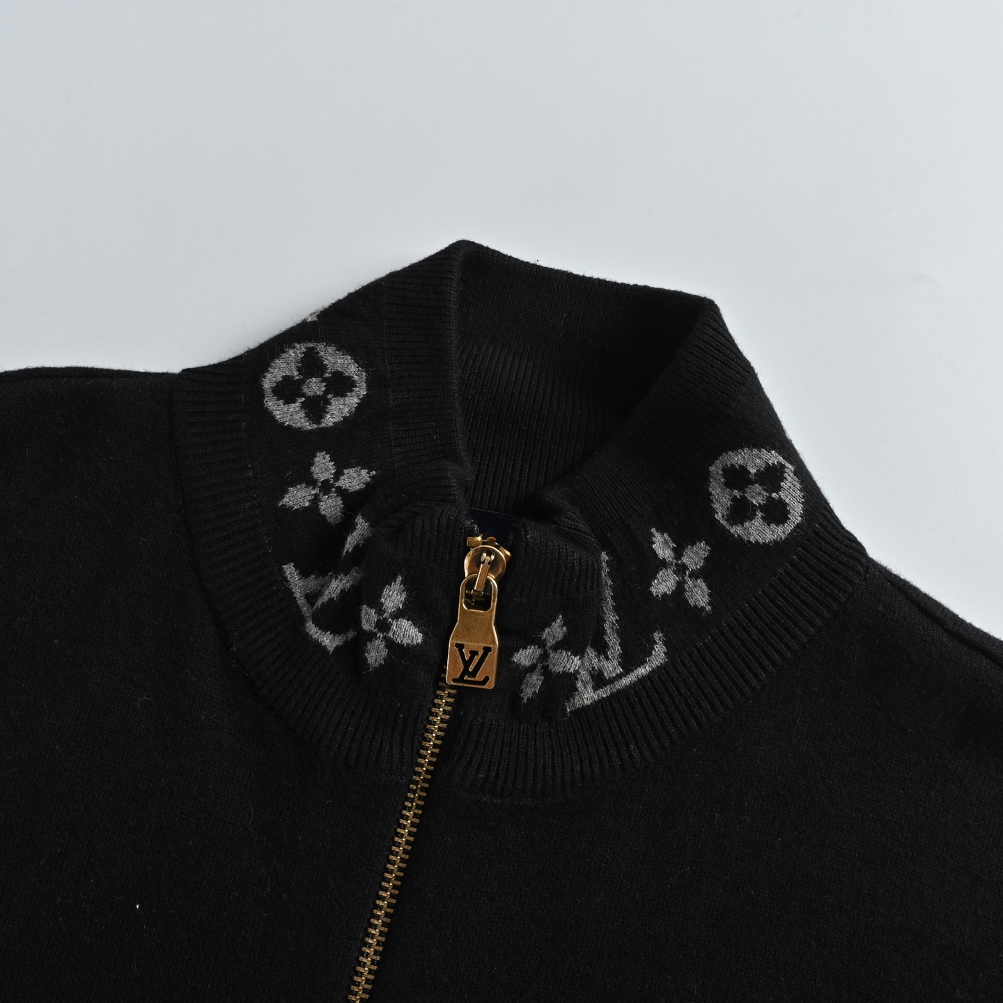 Louis Vuitton 路易威登 25SS 提花螺纹立领拉链毛织外套