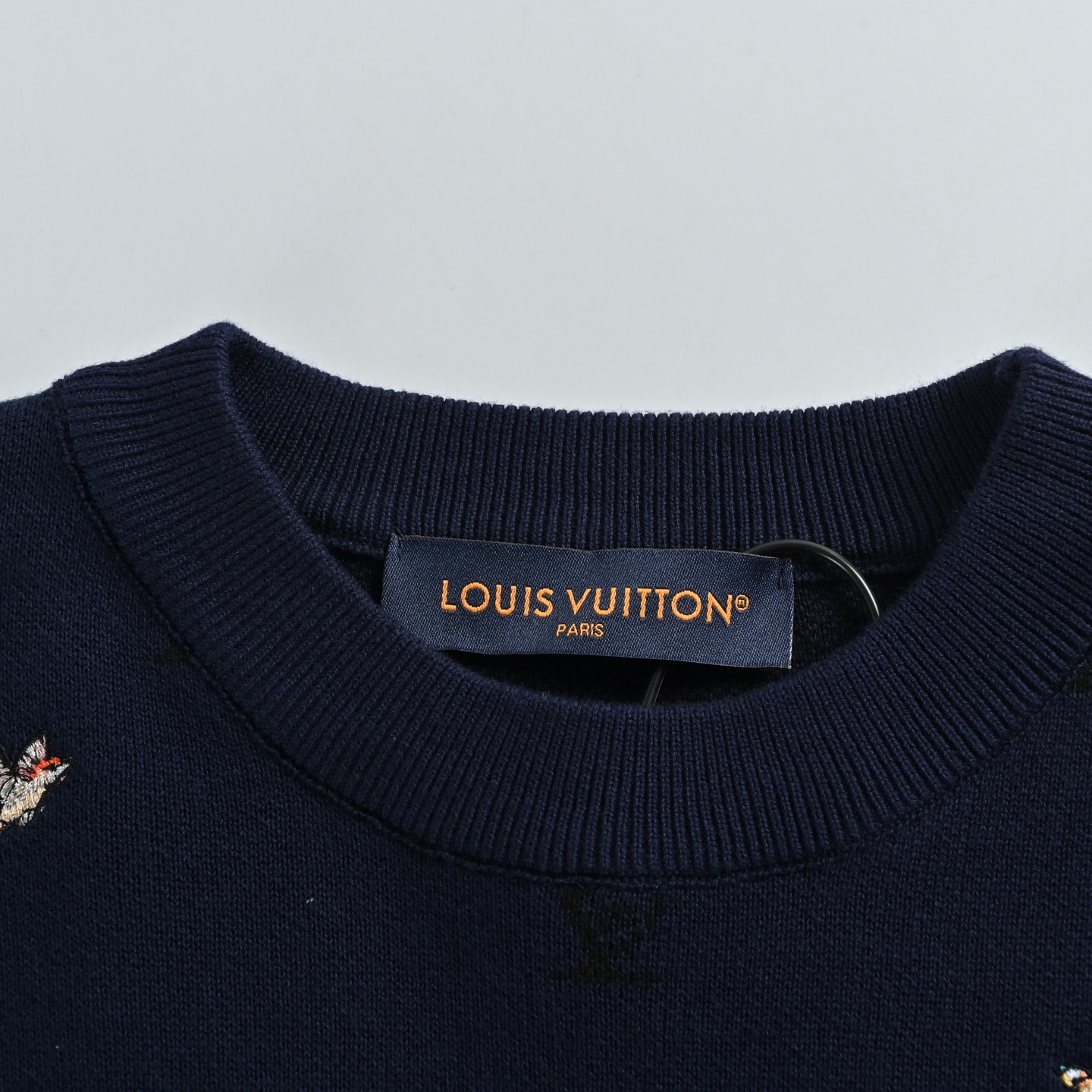 Louis Vuitton路易威登 动物刺绣提花标识针织衫