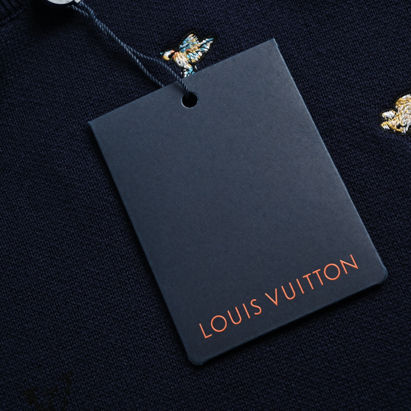 Louis Vuitton路易威登 动物刺绣提花标识针织衫