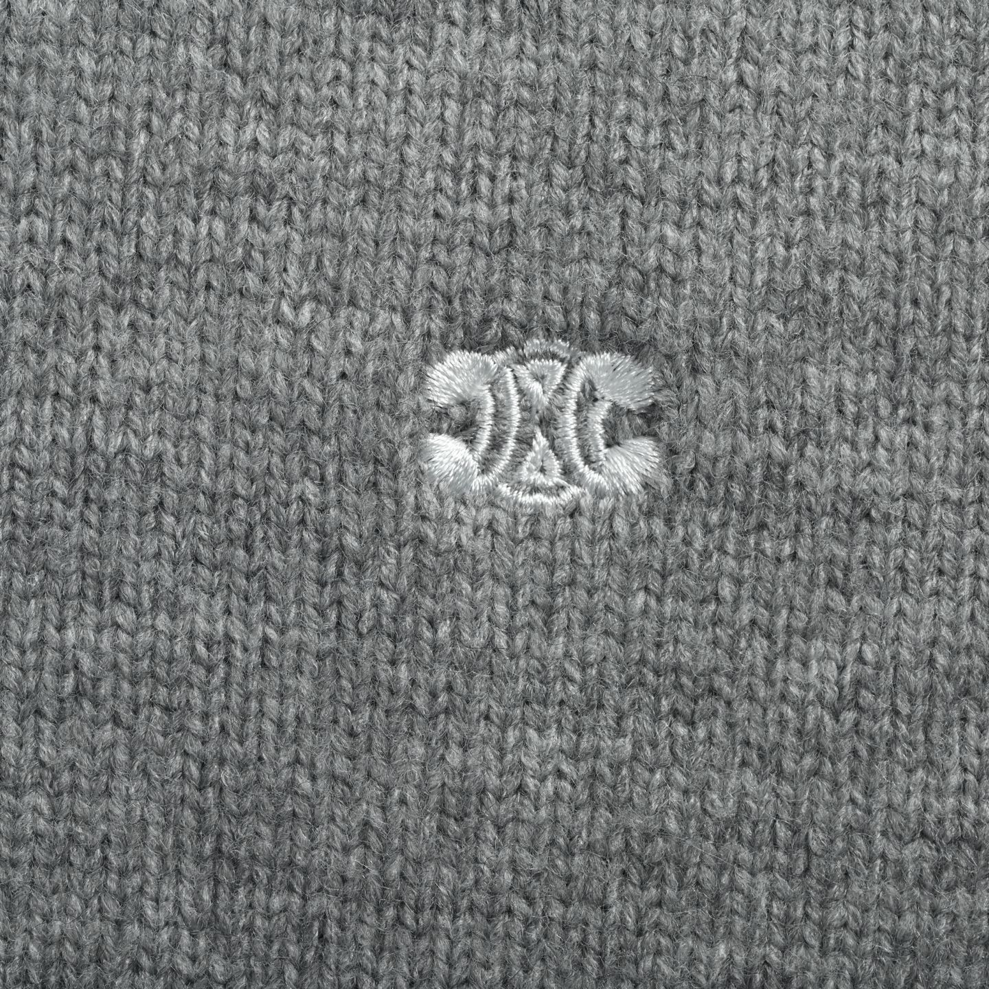Celine/赛琳 25Fw 凯旋门刺绣徽标圆领毛衣 经典凯旋门小标刺绣毛衣