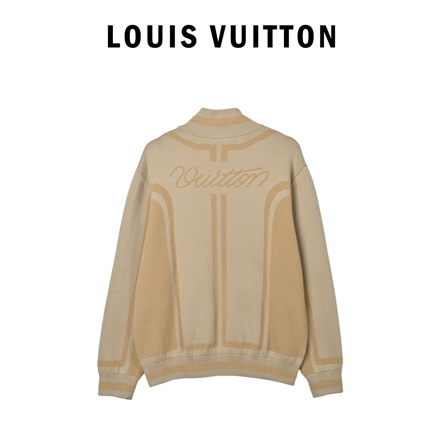 Louis Vuitton路易威登SS26早春针织提花拉链外套