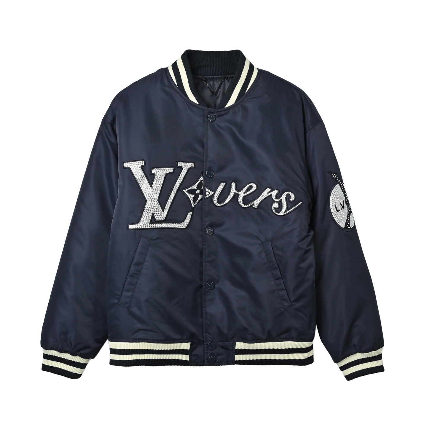 LouisVuitton 路易威登 24Fw 水钻袖章加棉棒球服外套-Chinese UA Cheap High Quatity Brand Clothes Bags handbags Sneakers wholesale wholesaler seller from China Factory suppliers Fashion Clothing Shoes best Quality Beautiful Price LouisVuitton 路易威登 24Fw 水钻袖章加棉棒球服外套
