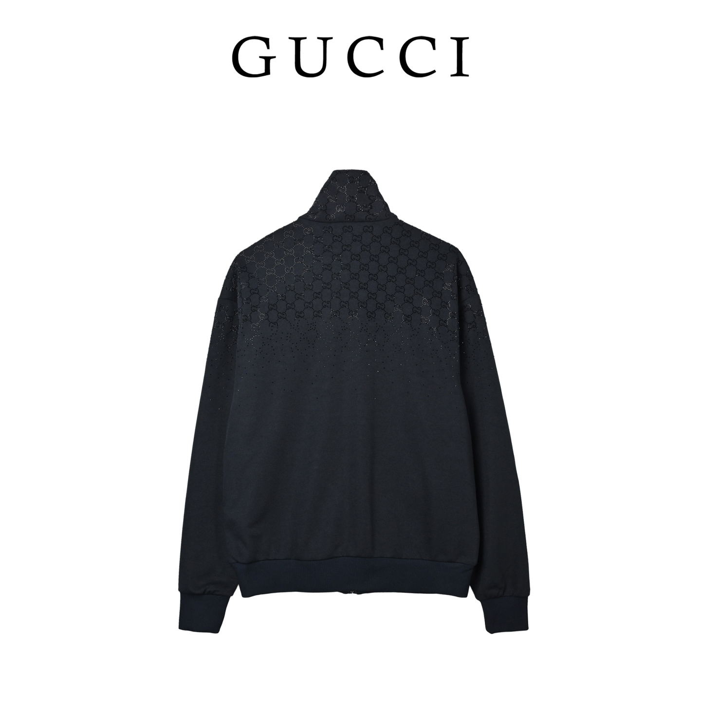 Gucci古驰 烫钻拉链高领外套-Chinese UA Cheap High Quatity Brand Clothes Bags handbags Sneakers wholesale wholesaler seller from China Factory suppliers Fashion Clothing Shoes best Quality Beautiful Price Gucci古驰 烫钻拉链高领外套