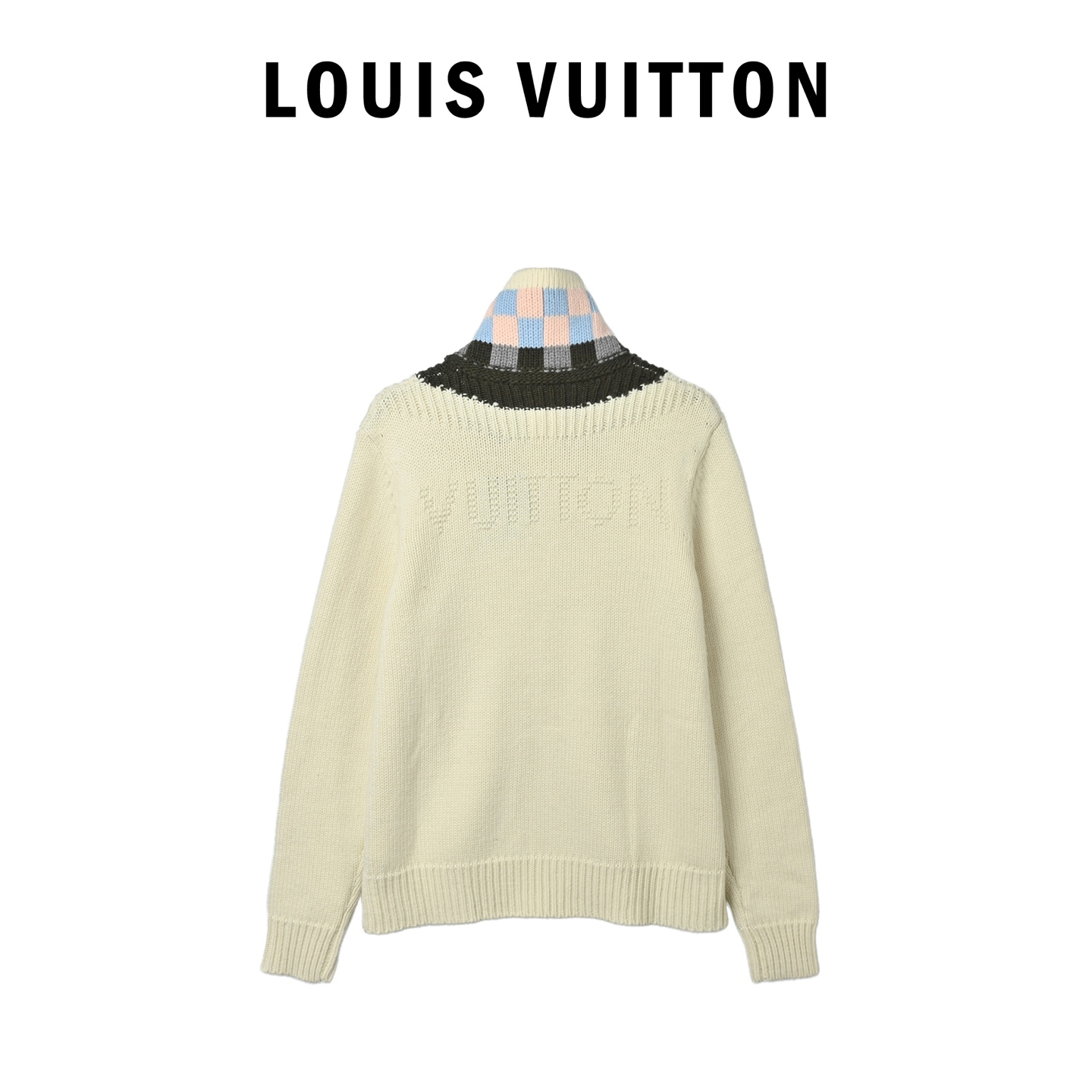 Louis Vuitton路易威登1V26SS格纹领针织拉链外套-Chinese UA Cheap High Quatity Brand Clothes Bags handbags Sneakers wholesale wholesaler seller from China Factory suppliers Fashion Clothing Shoes best Quality Beautiful Price Louis Vuitton路易威登1V26SS格纹领针织拉链外套