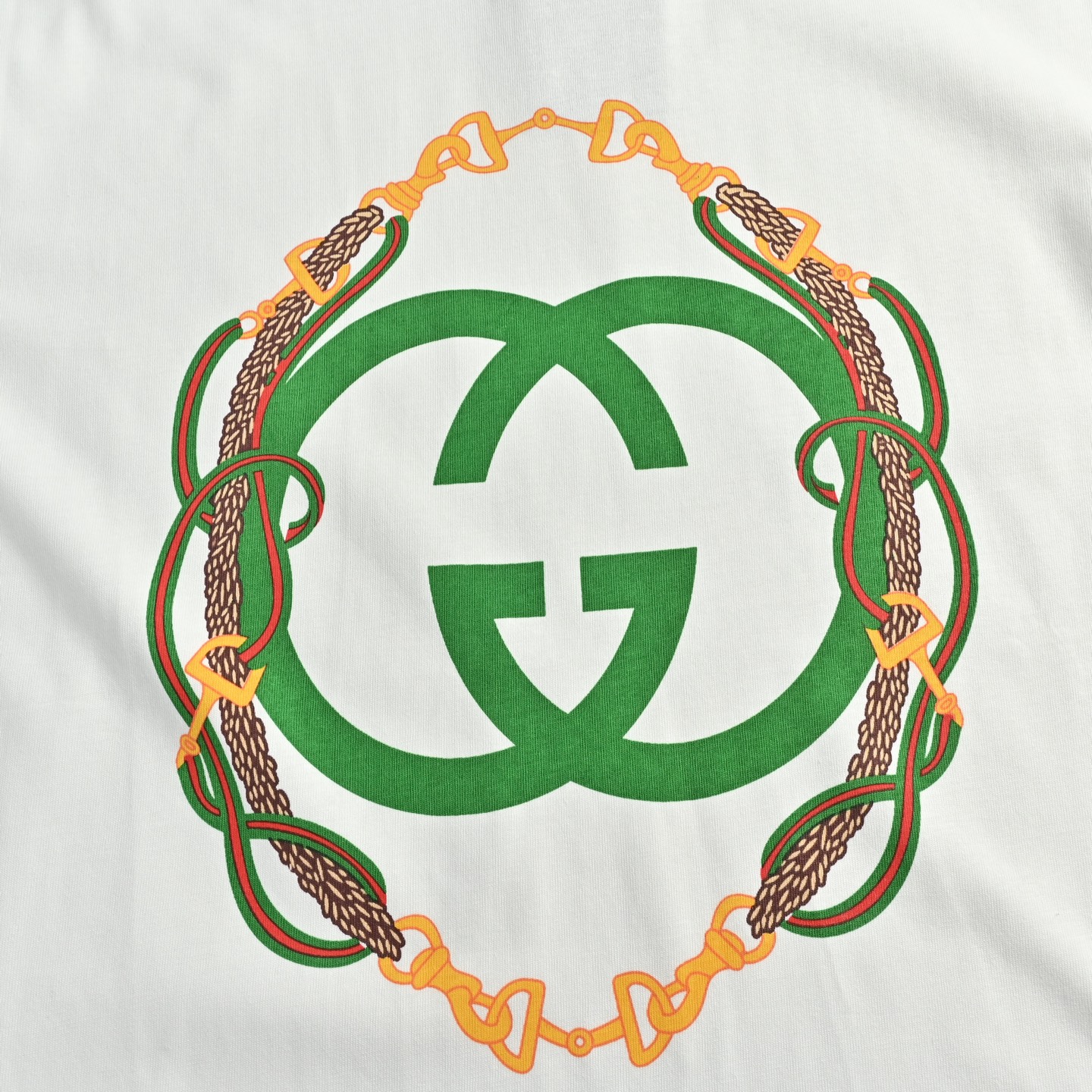 Gucci古驰藤蔓双G互扣印花短袖 Gucci新品 早春系列高克重短袖