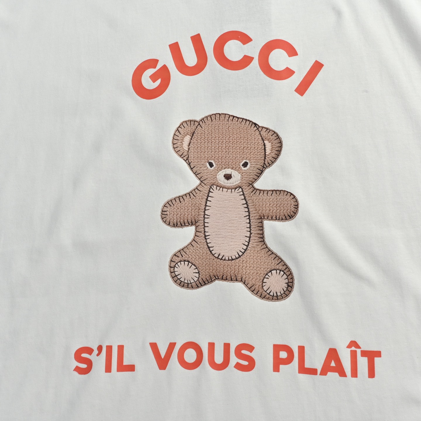 Gucci古驰23ss 小熊绣章短袖