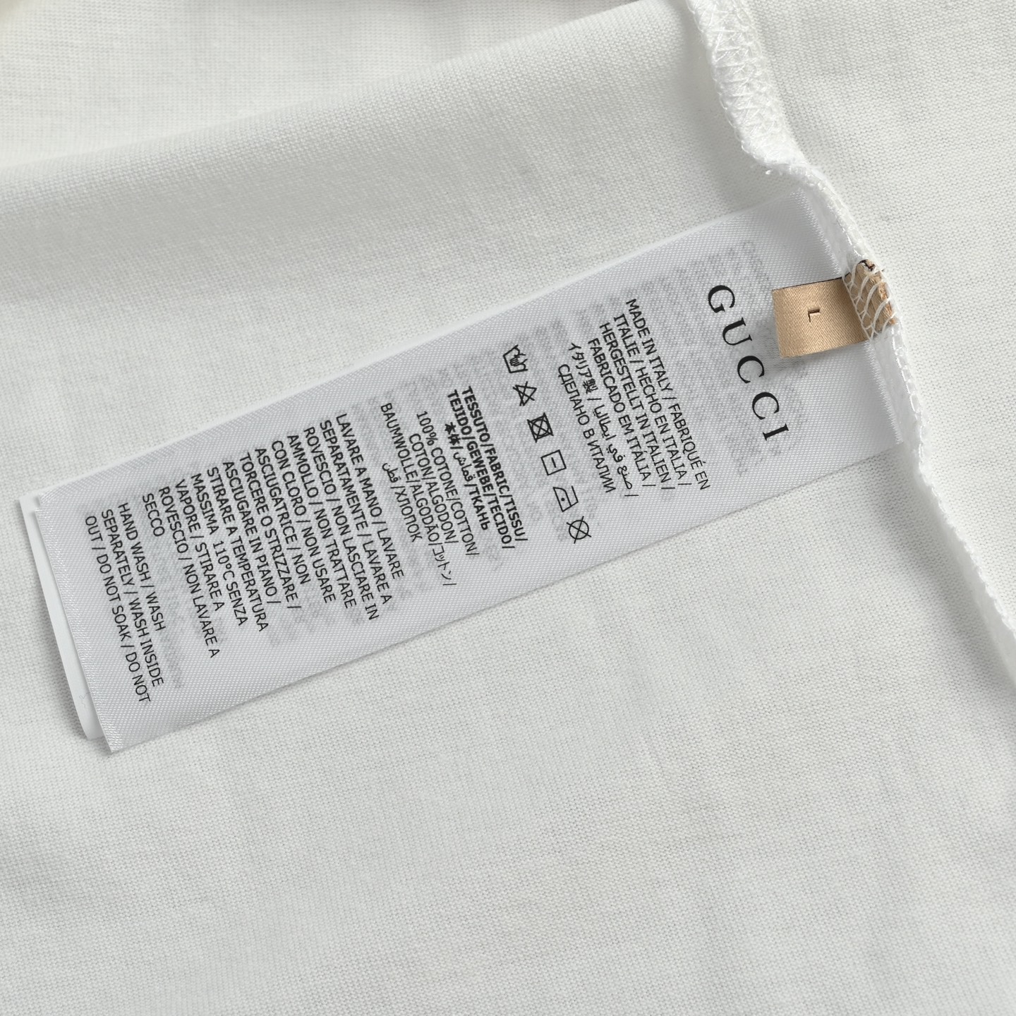 Gucci古驰23ss 小熊绣章短袖