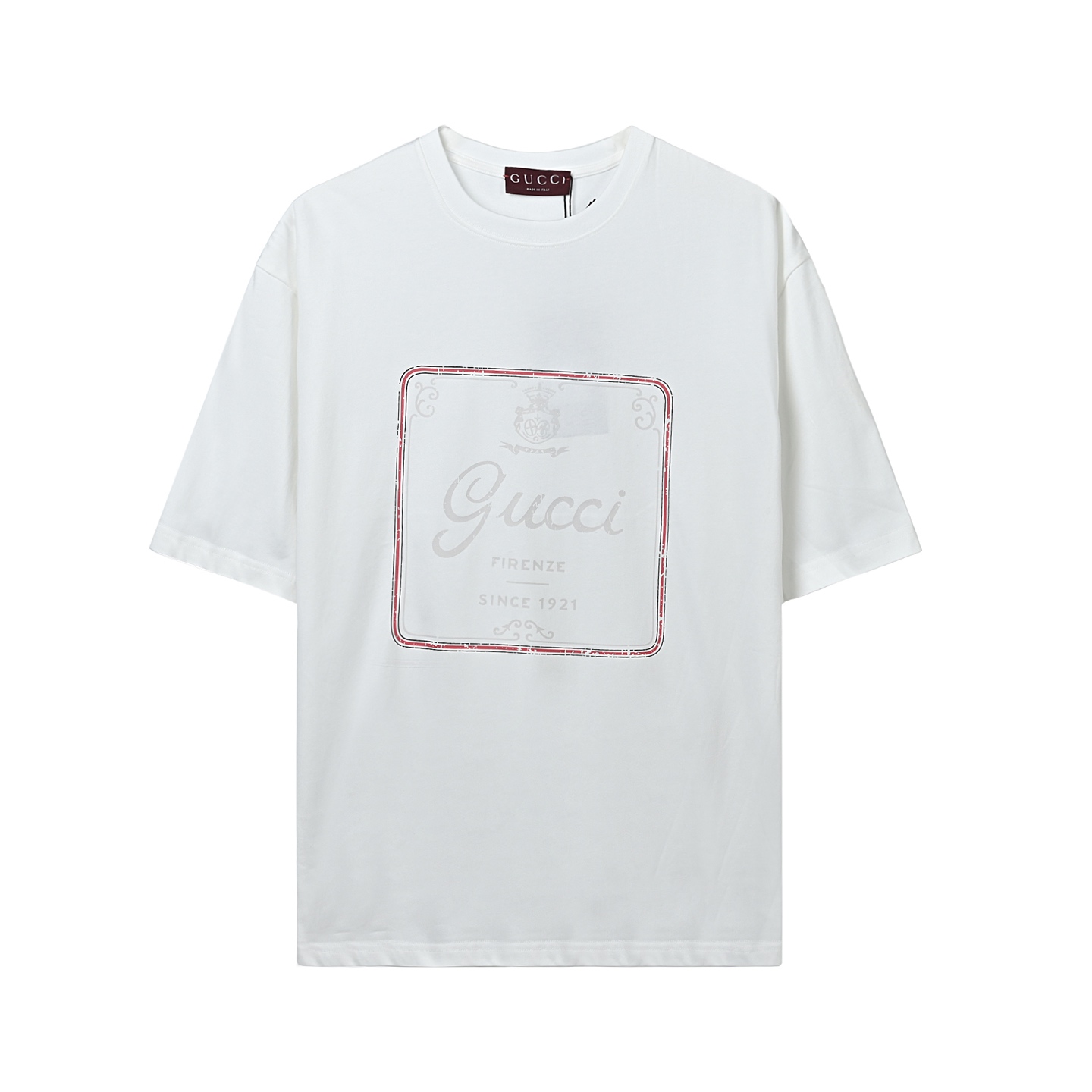 GUCCI古驰GUC 胸前大印花短袖T恤-Chinese UA Cheap High Quatity Brand Clothes Bags handbags Sneakers wholesale wholesaler seller from China Factory suppliers Fashion Clothing Shoes best Quality Beautiful Price GUCCI古驰GUC 胸前大印花短袖T恤
