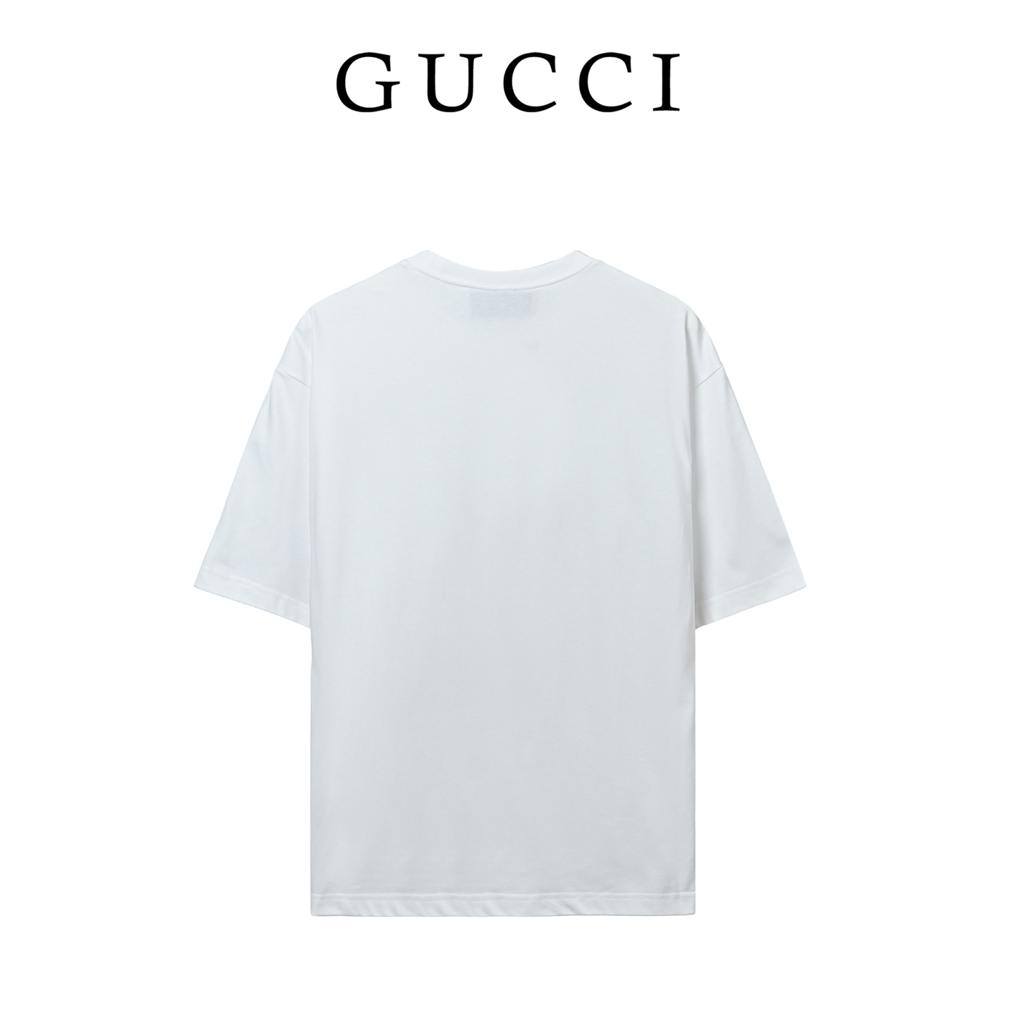 Gucci古驰 蓝红条纹互扣大标印花短袖-Chinese UA Cheap High Quatity Brand Clothes Bags handbags Sneakers wholesale wholesaler seller from China Factory suppliers Fashion Clothing Shoes best Quality Beautiful Price Gucci古驰 蓝红条纹互扣大标印花短袖