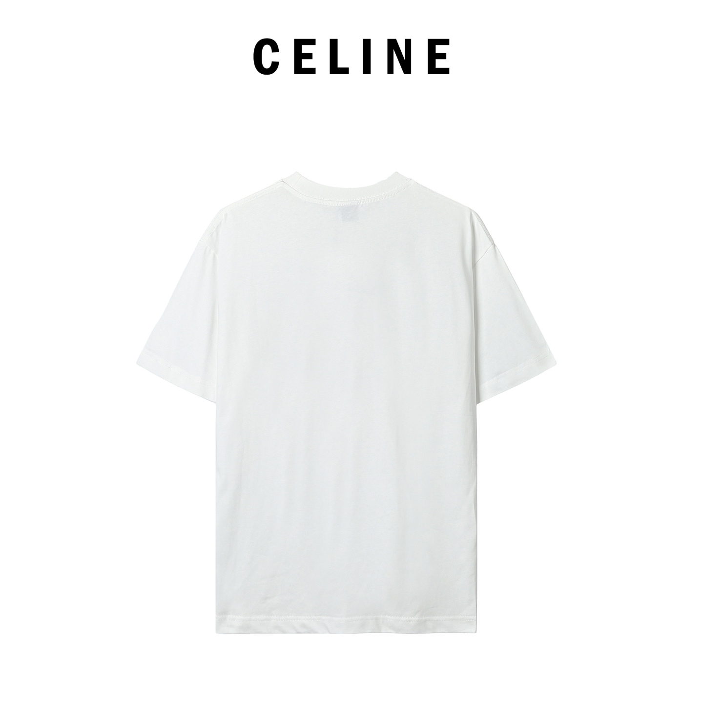 Celine 赛琳复古方框字幕印花短袖-Chinese UA Cheap High Quatity Brand Clothes Bags handbags Sneakers wholesale wholesaler seller from China Factory suppliers Fashion Clothing Shoes best Quality Beautiful Price Celine 赛琳复古方框字幕印花短袖