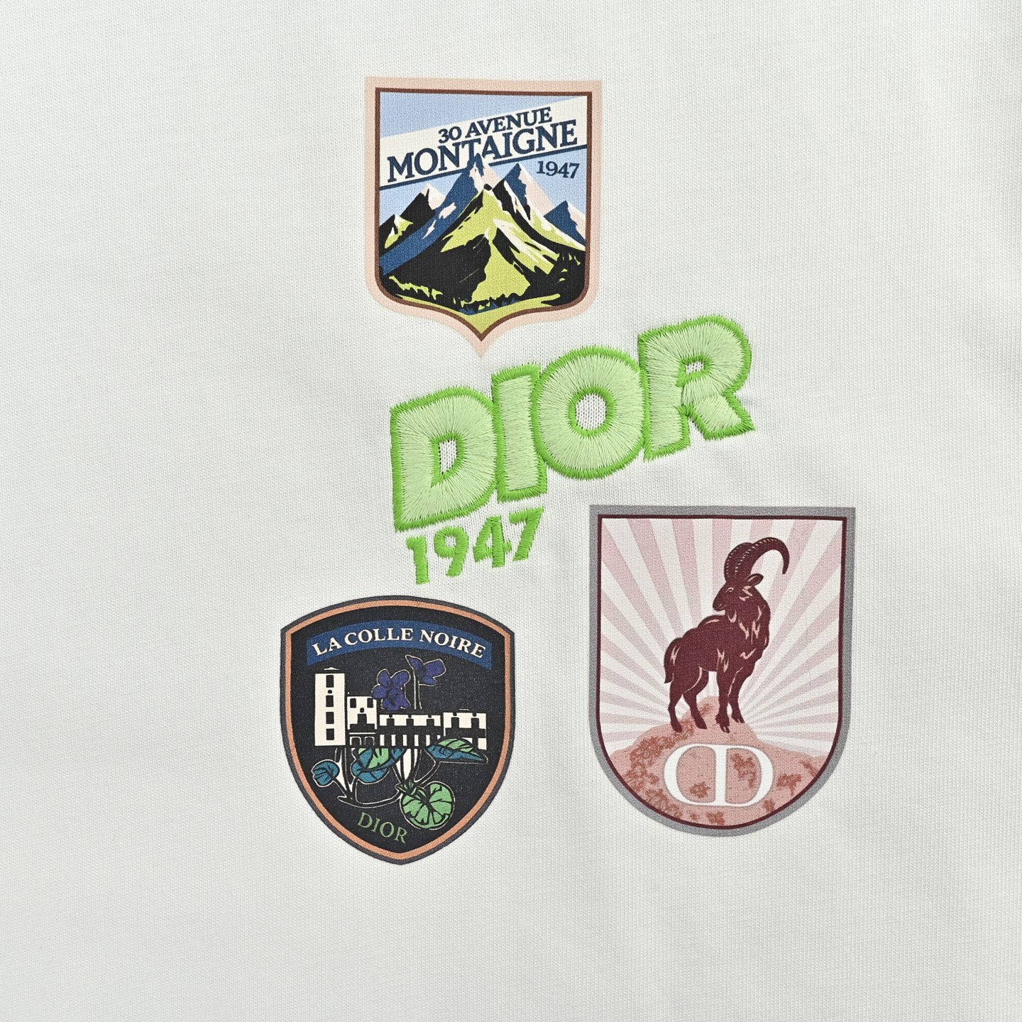 Dior 迪奥 补丁刺绣短袖