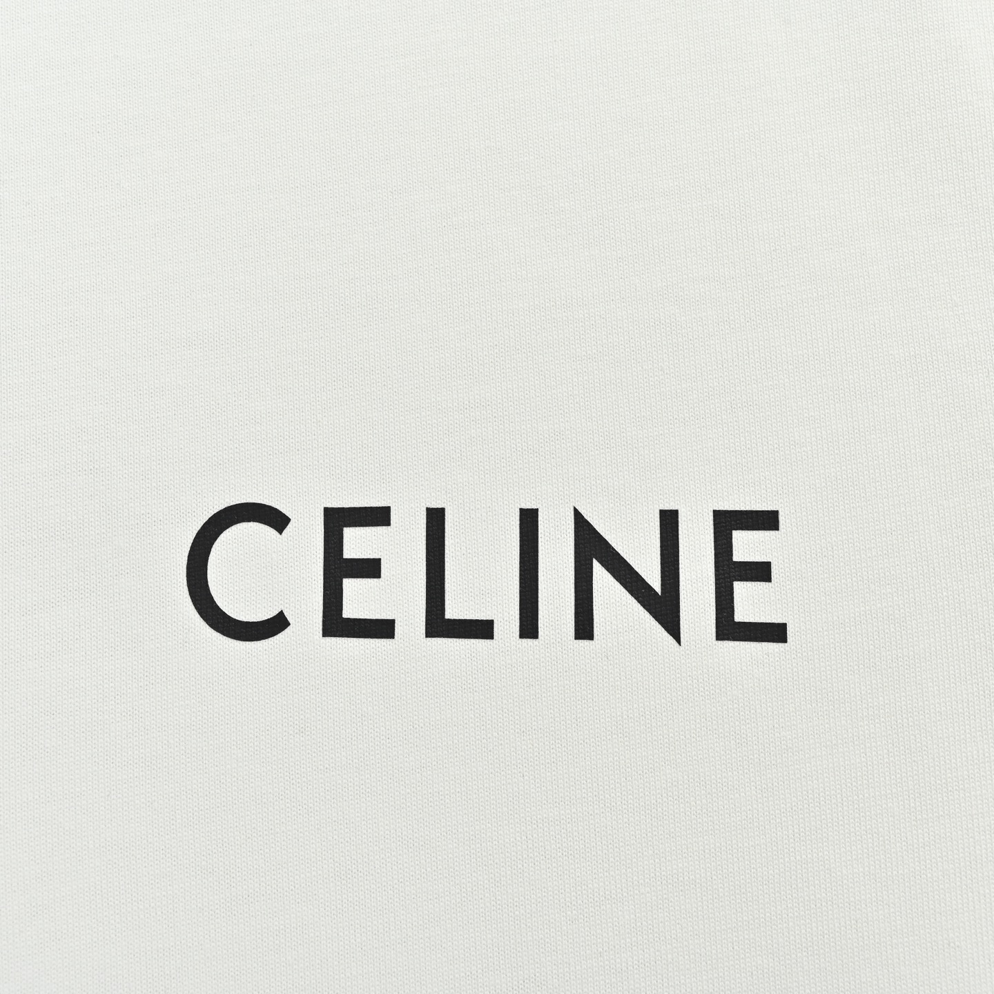 CELINE赛琳 26ss 经典小logo印花重磅短袖T恤 黑色 白色
