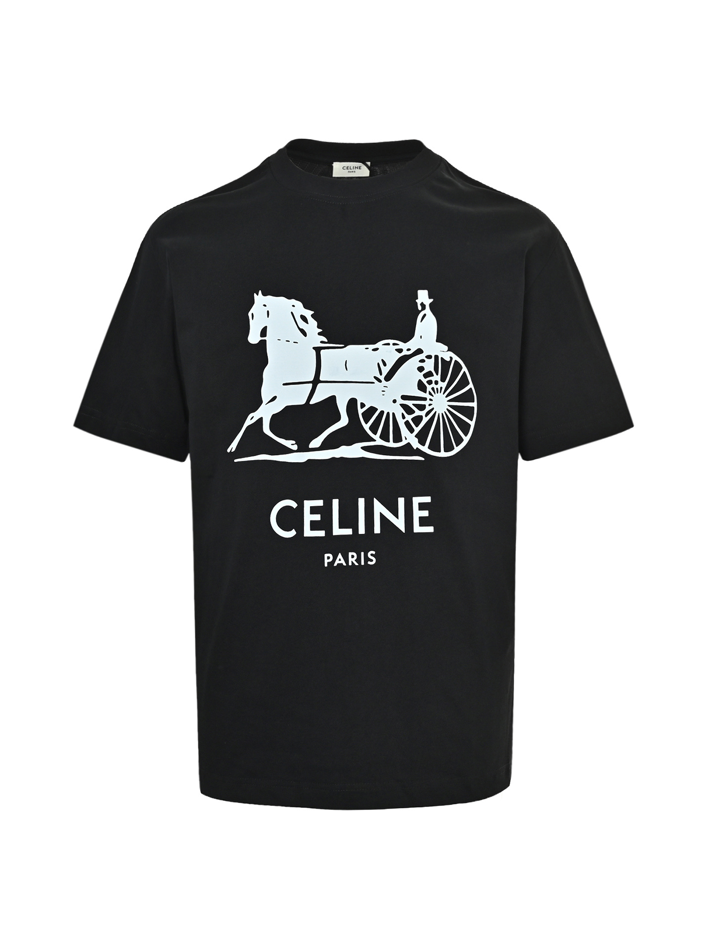CELINE赛琳 26ss 马车标识印花短袖T恤