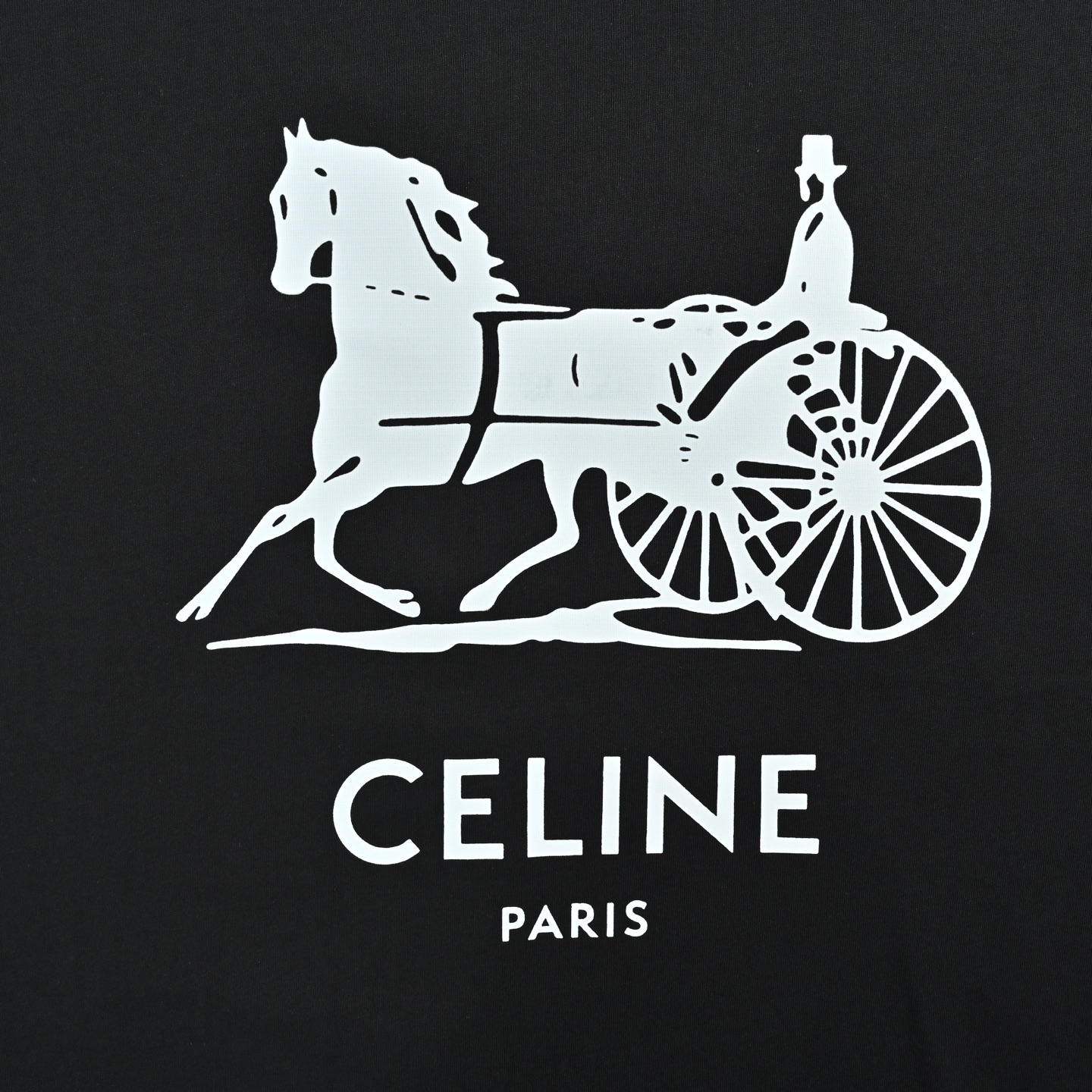 CELINE赛琳 26ss 马车标识印花短袖T恤