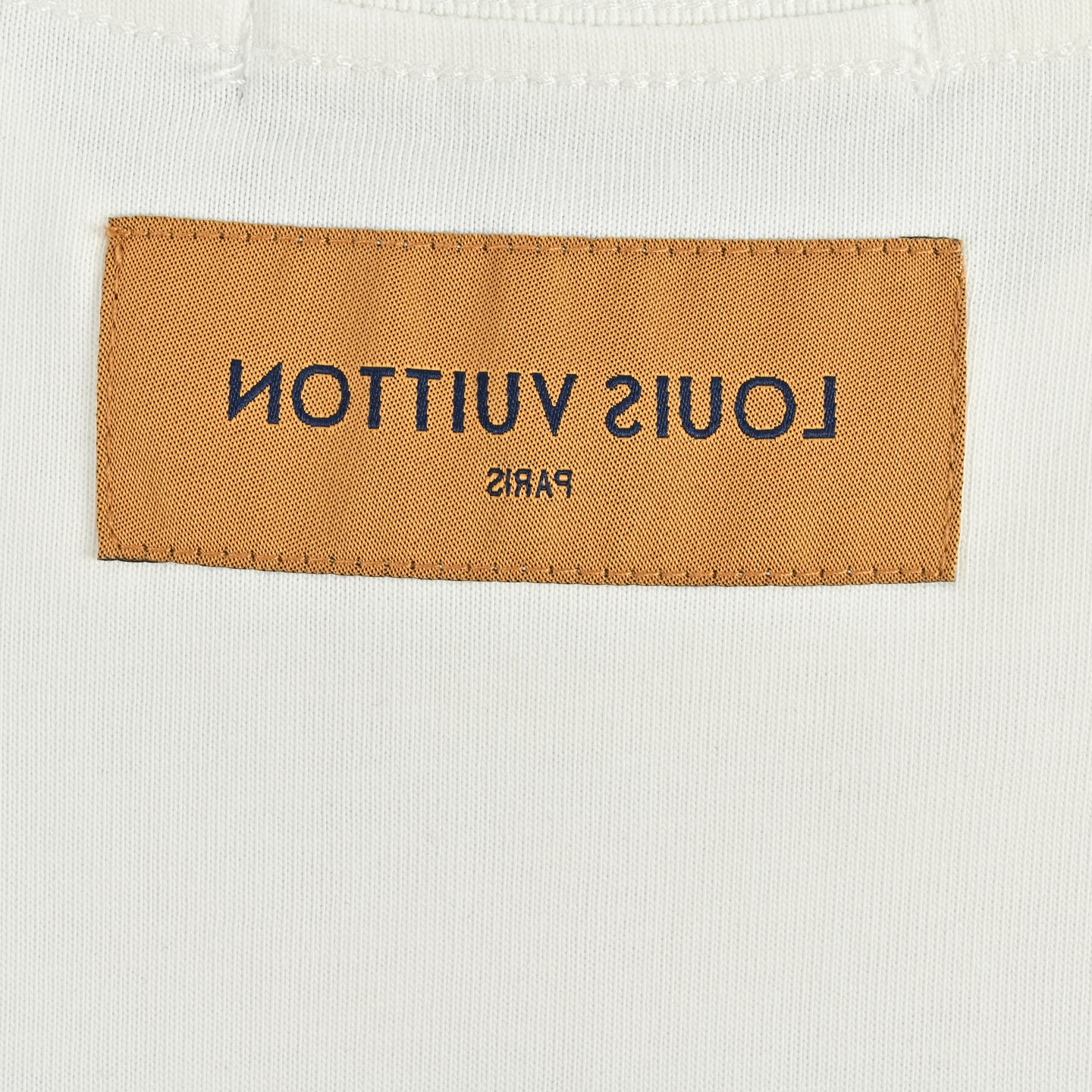 Louis Vuitton路易威登虚线烫钻logo短袖