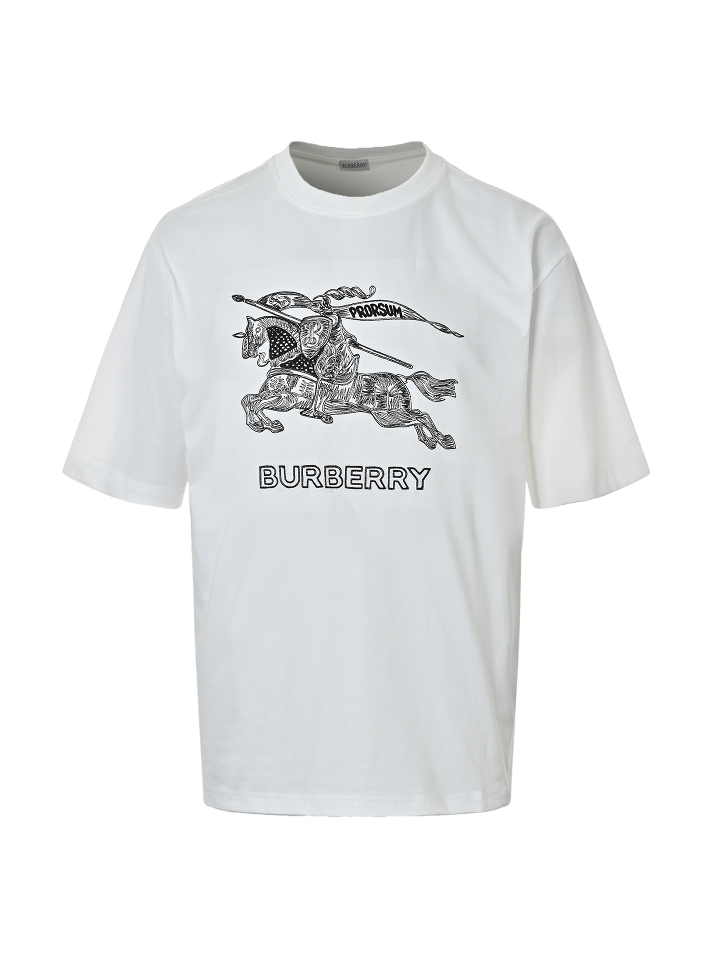 Burberry/巴宝莉 素描骑士战马刺绣短袖-Chinese UA Cheap High Quatity Brand Clothes Bags handbags Sneakers wholesale wholesaler seller from China Factory suppliers Fashion Clothing Shoes best Quality Beautiful Price Burberry/巴宝莉 素描骑士战马刺绣短袖