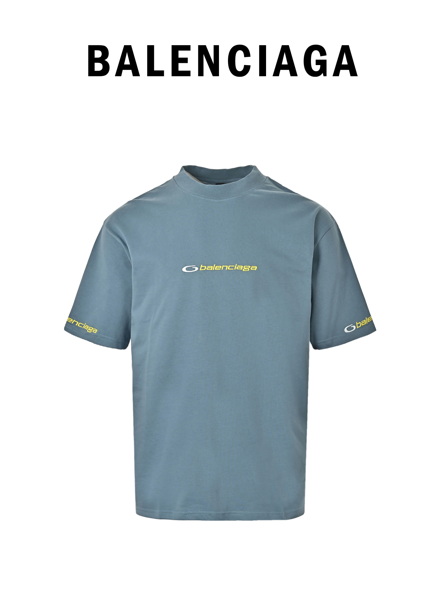 Balenciaga 巴黎世家 袖标字母logo刺绣短袖 Balenciaga 巴黎世家 袖标字母logo刺绣短袖