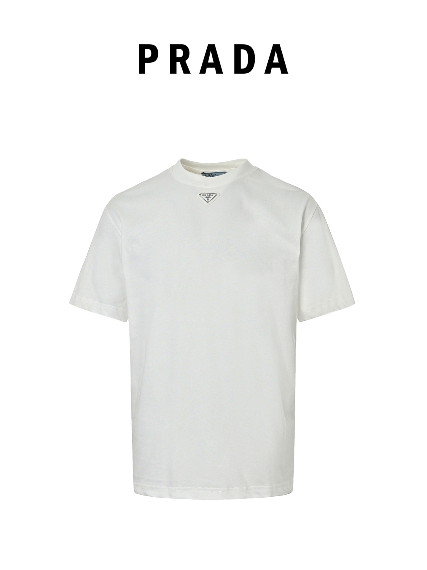 Prada/普拉达 25ss 领口贴牌三角标短袖 Prada/普拉达 25ss 领口贴牌三角标短袖