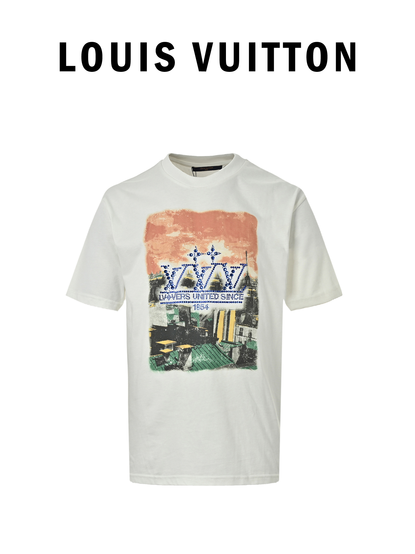 Balenciaga巴黎世家25ss屋顶风光短袖